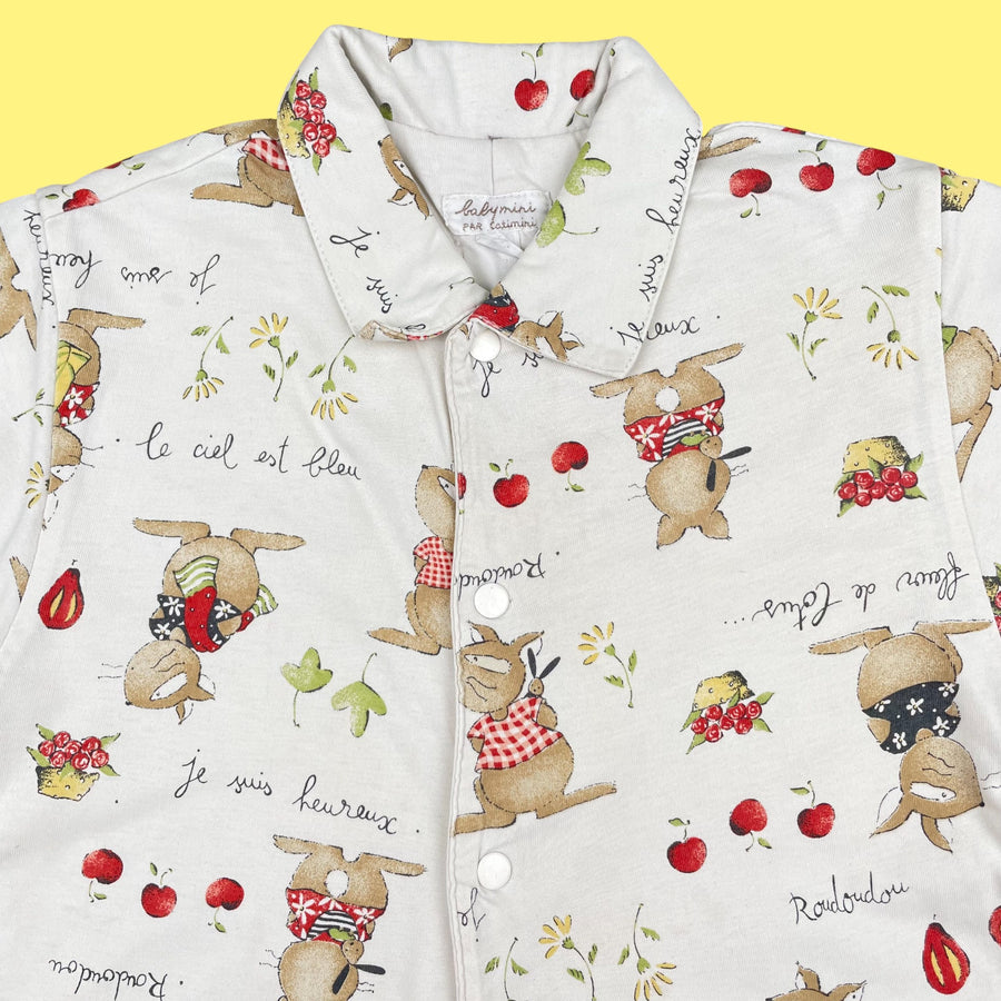 Combinaison Catimini lapins vintage 2 ans