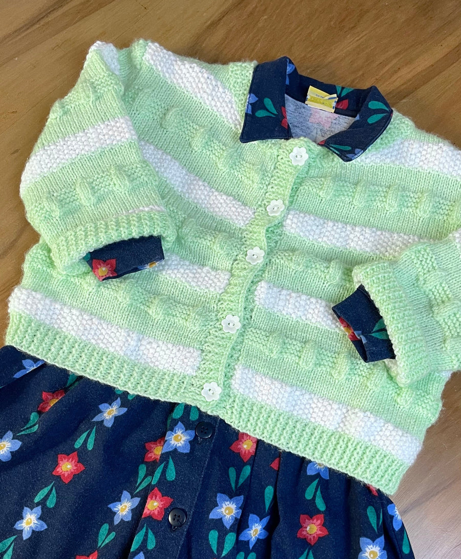Gilet tricoté main 3 ans