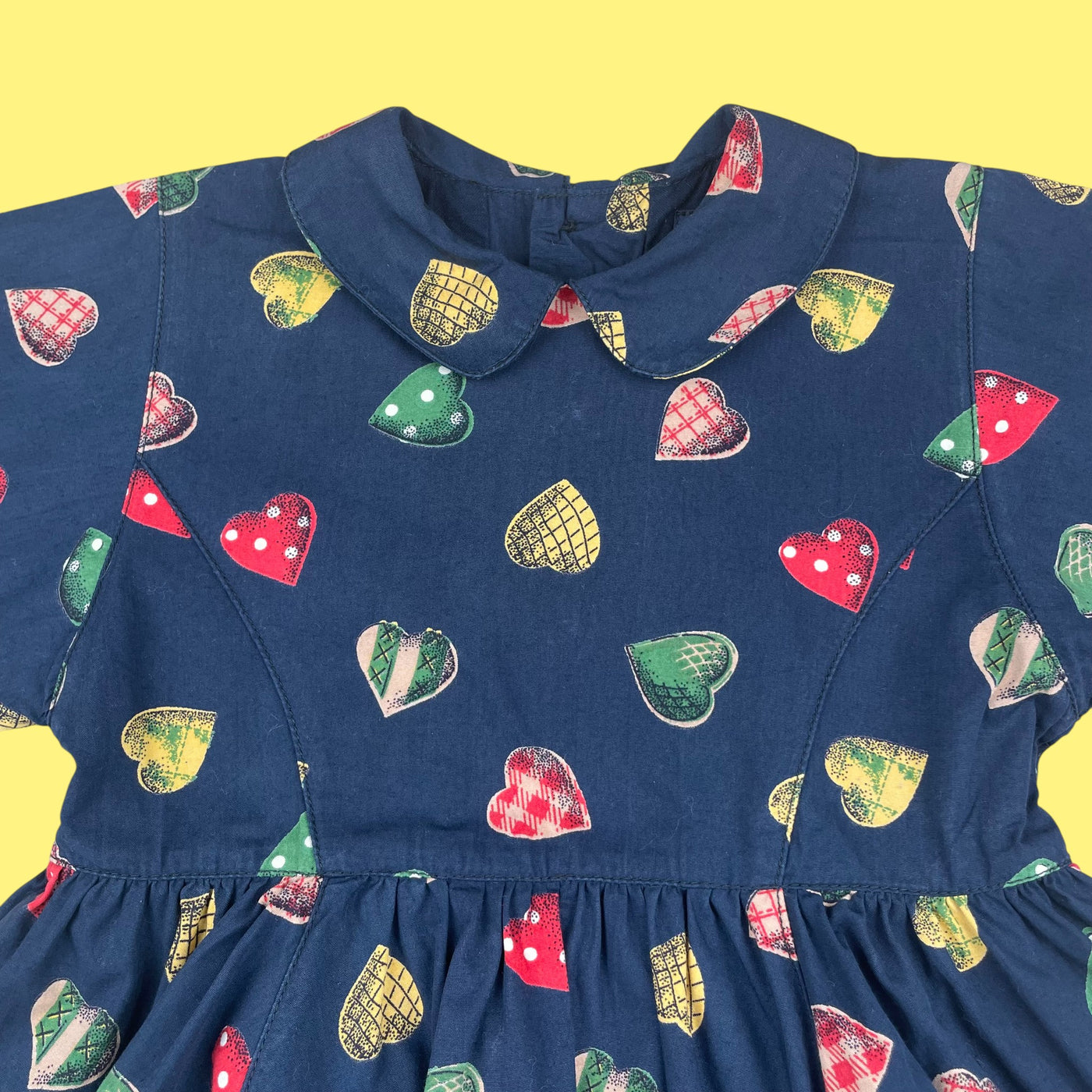 Robe coeurs Catimini vintage 2 ans