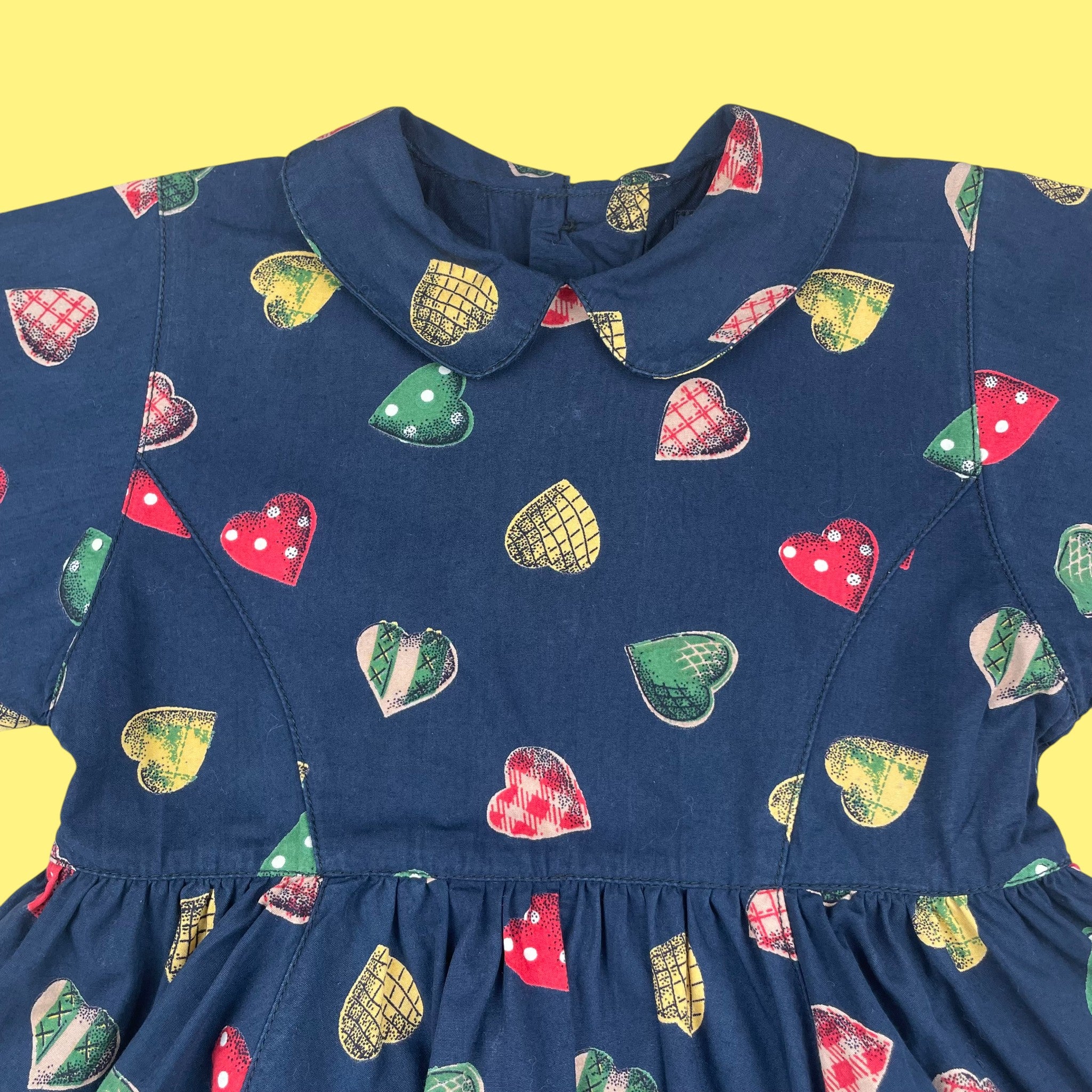 Robe coeurs Catimini vintage 2 ans