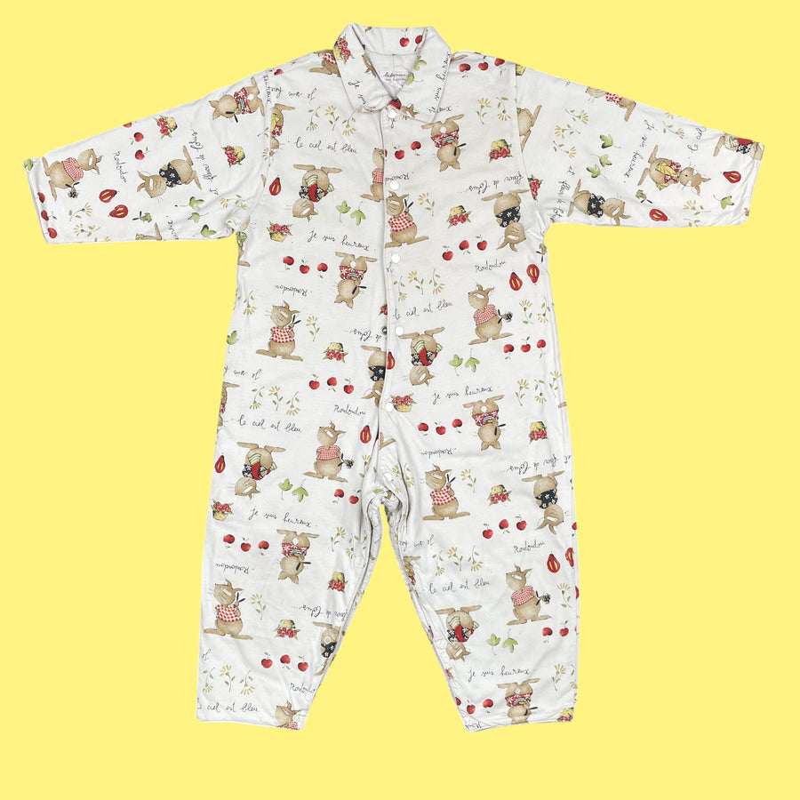 Combinaison Catimini lapins vintage 2 ans
