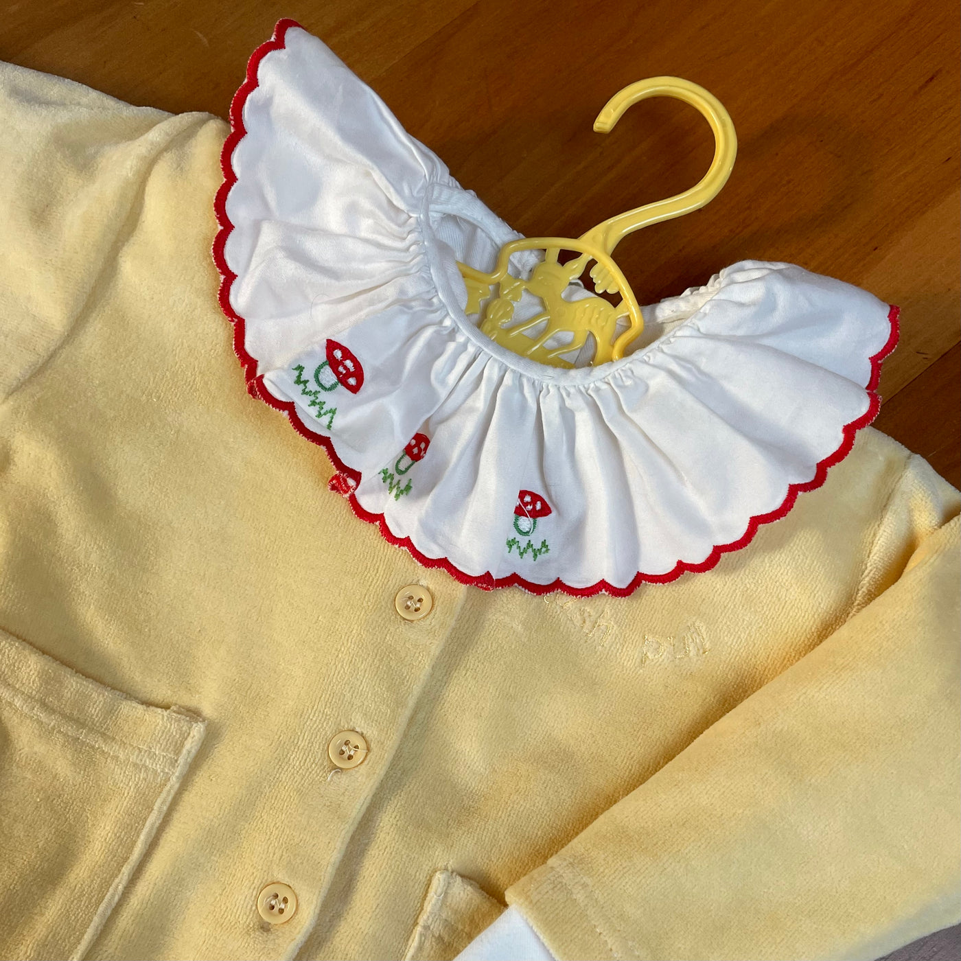 Chemisier champignons vintage 12-18 mois