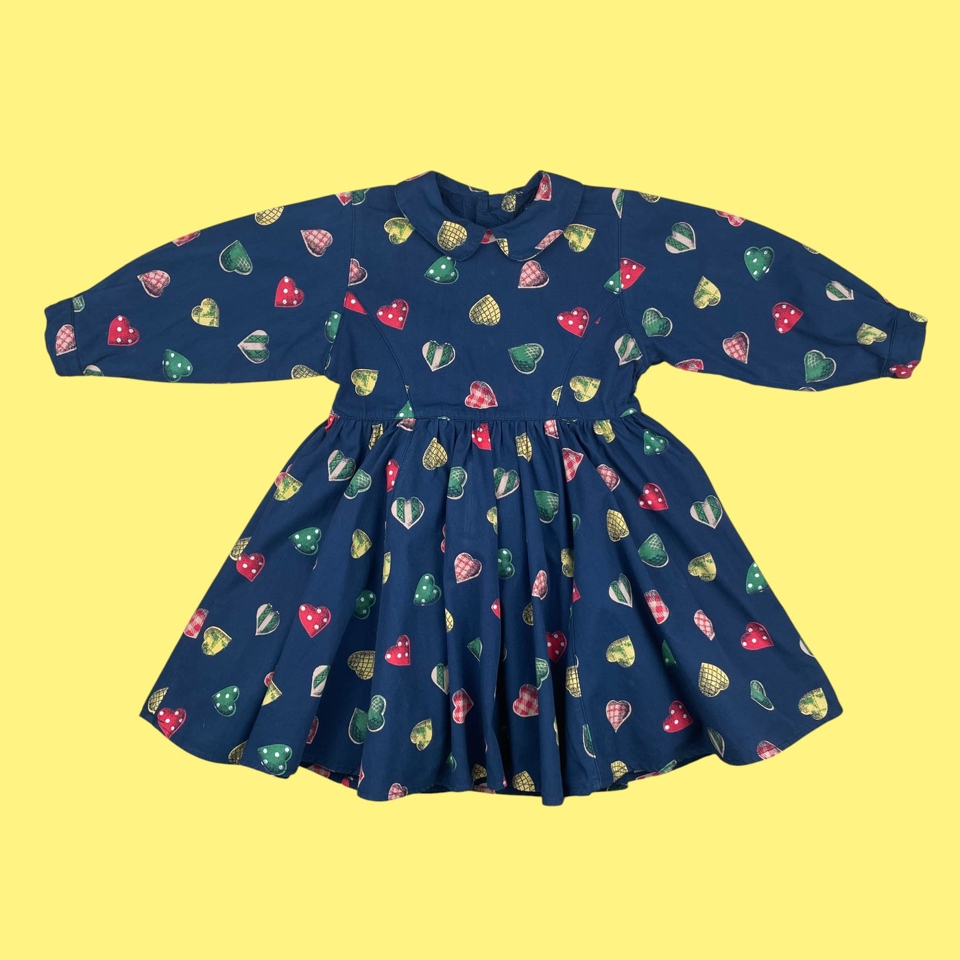 Robe coeurs Catimini vintage 2 ans