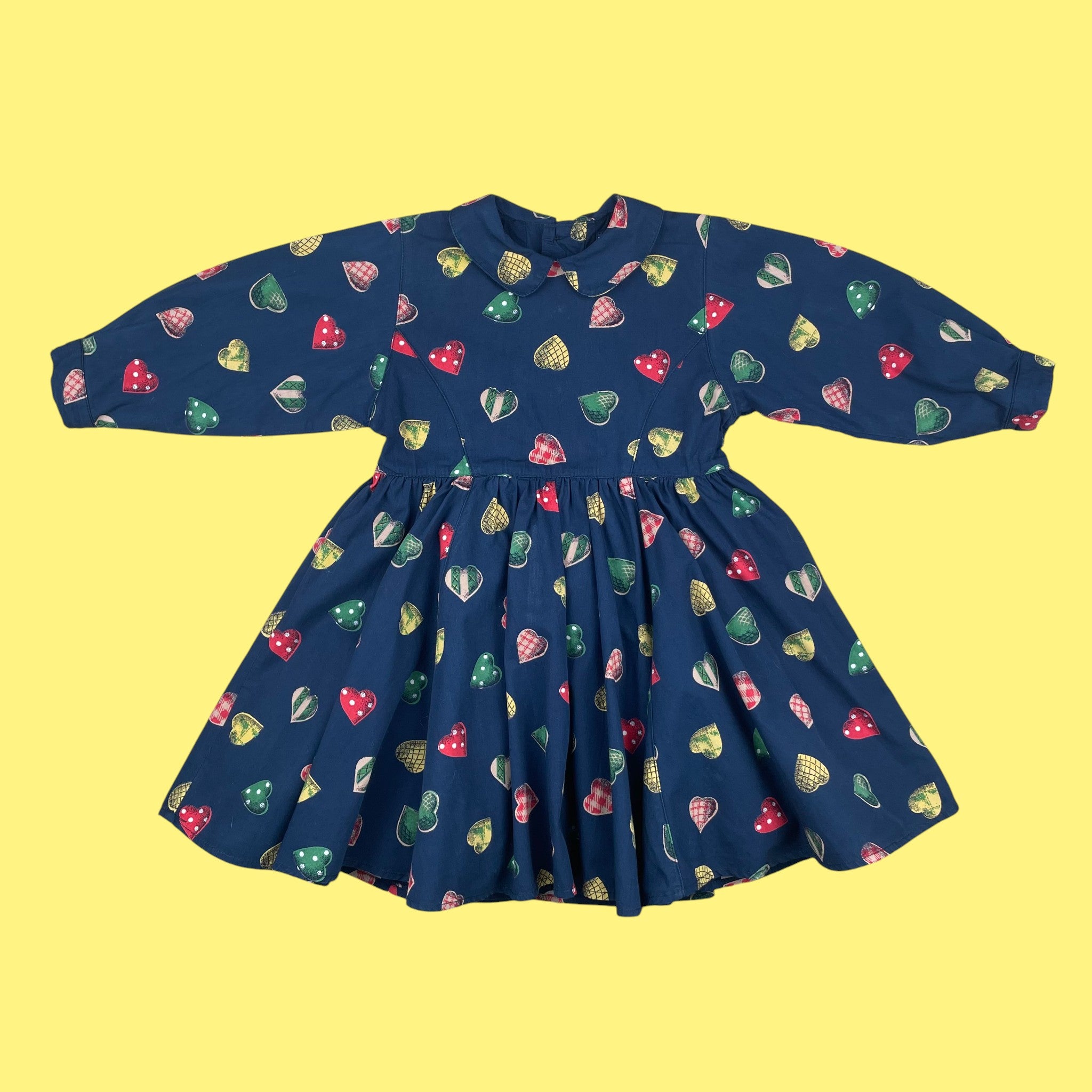 Robe coeurs Catimini vintage 2 ans