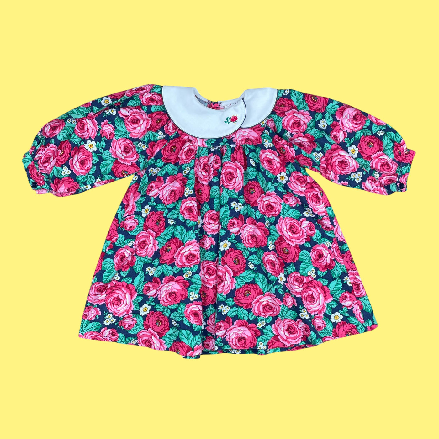 Robe fleurie vintage 2 ans
