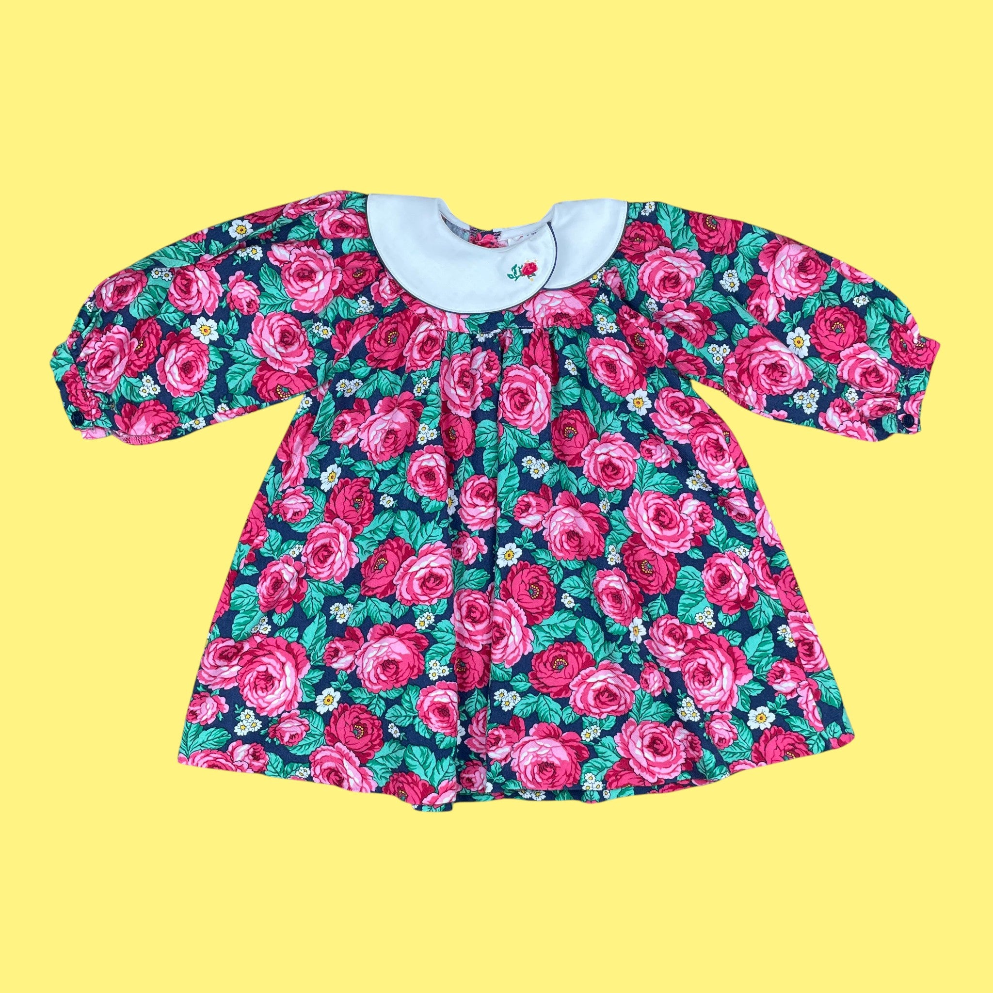 Robe fleurie vintage 2 ans