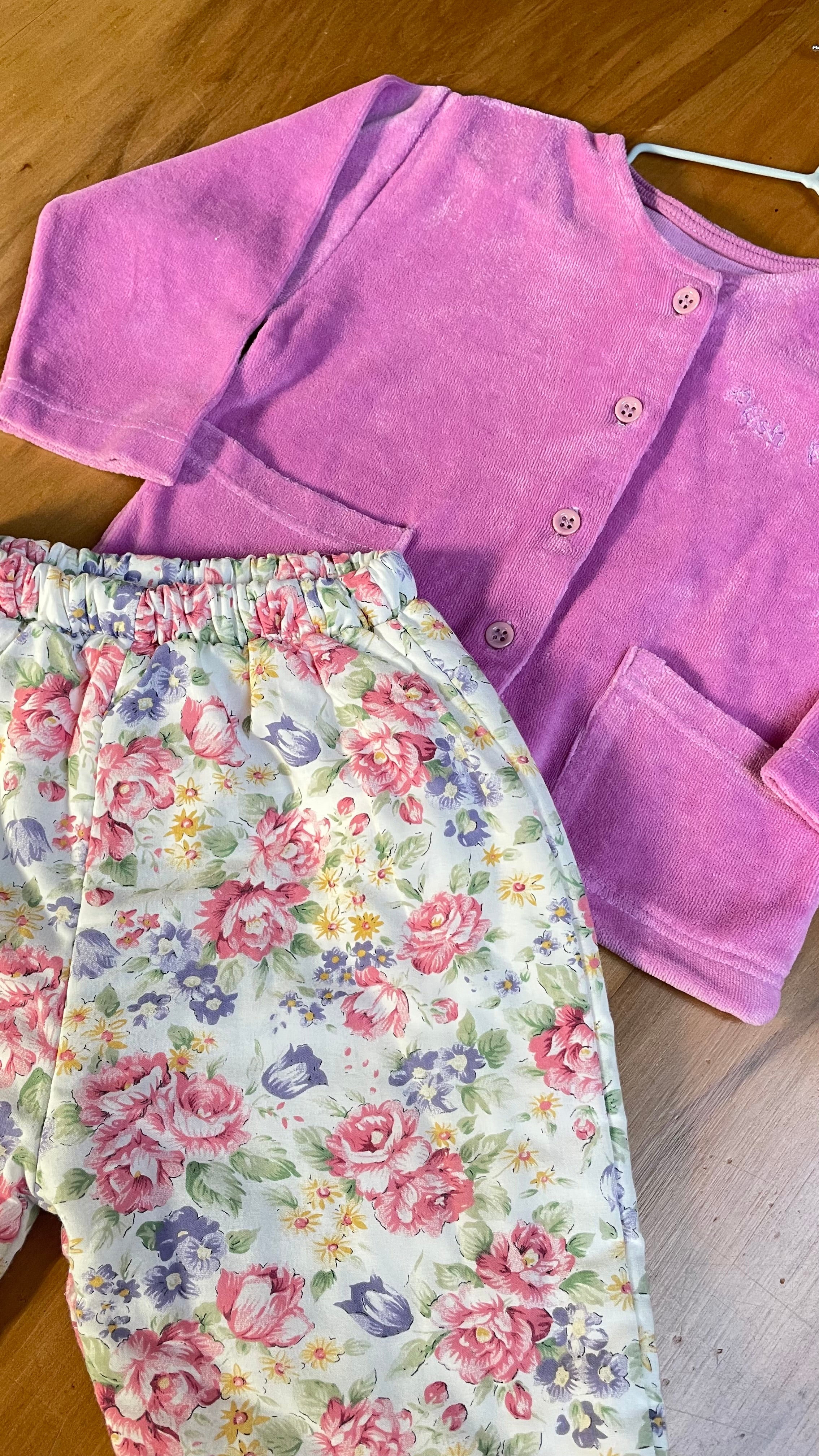 Gilet vintage velours 18 mois