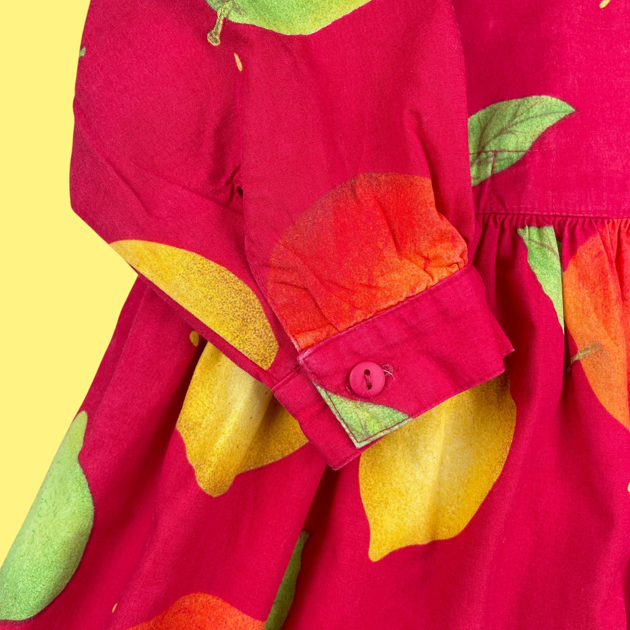 Robe pommes vintage 18 mois