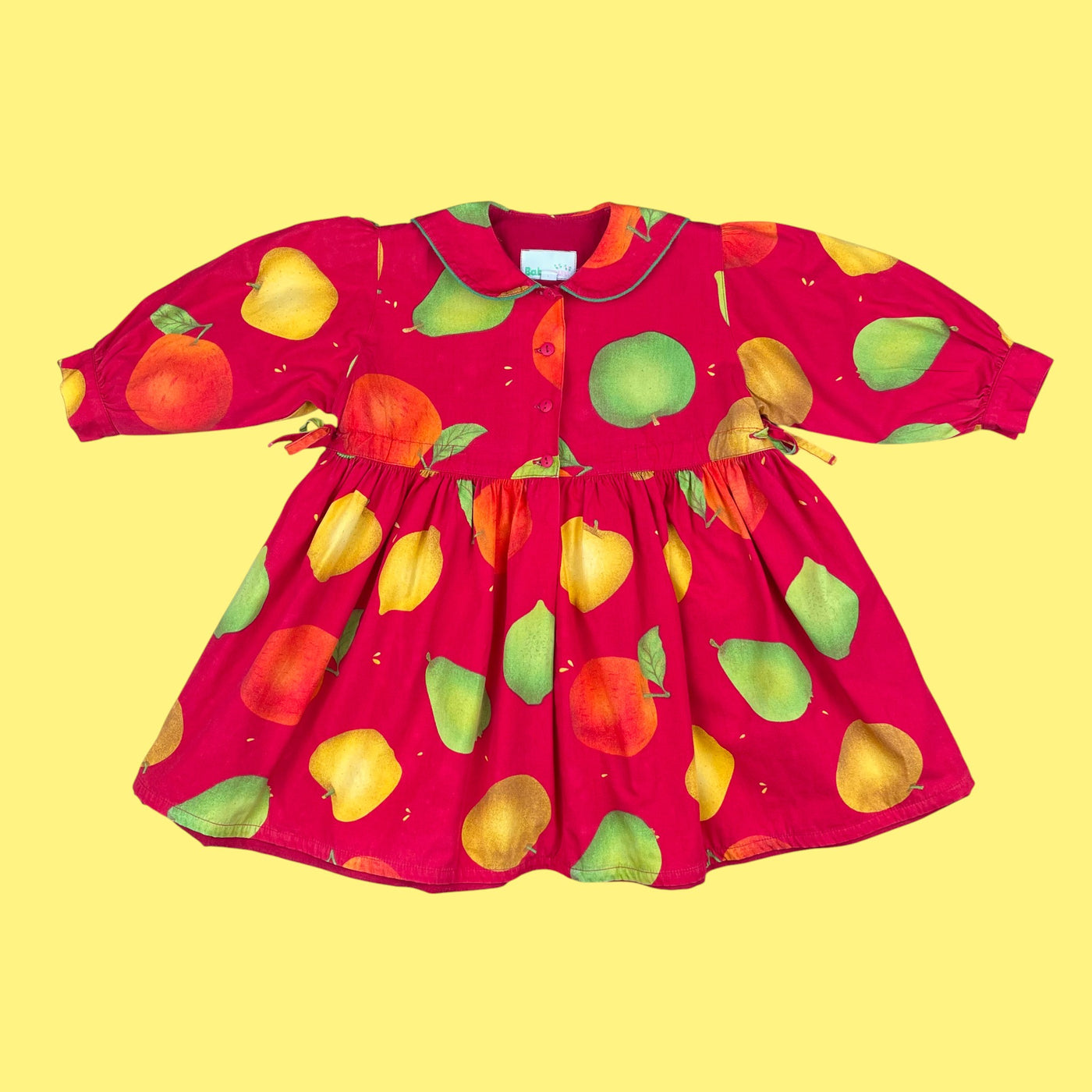 Robe pommes vintage 18 mois