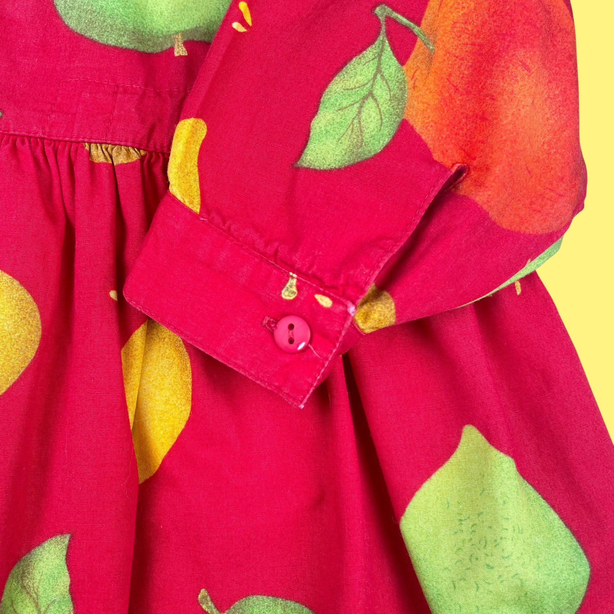 Robe pommes vintage 18 mois