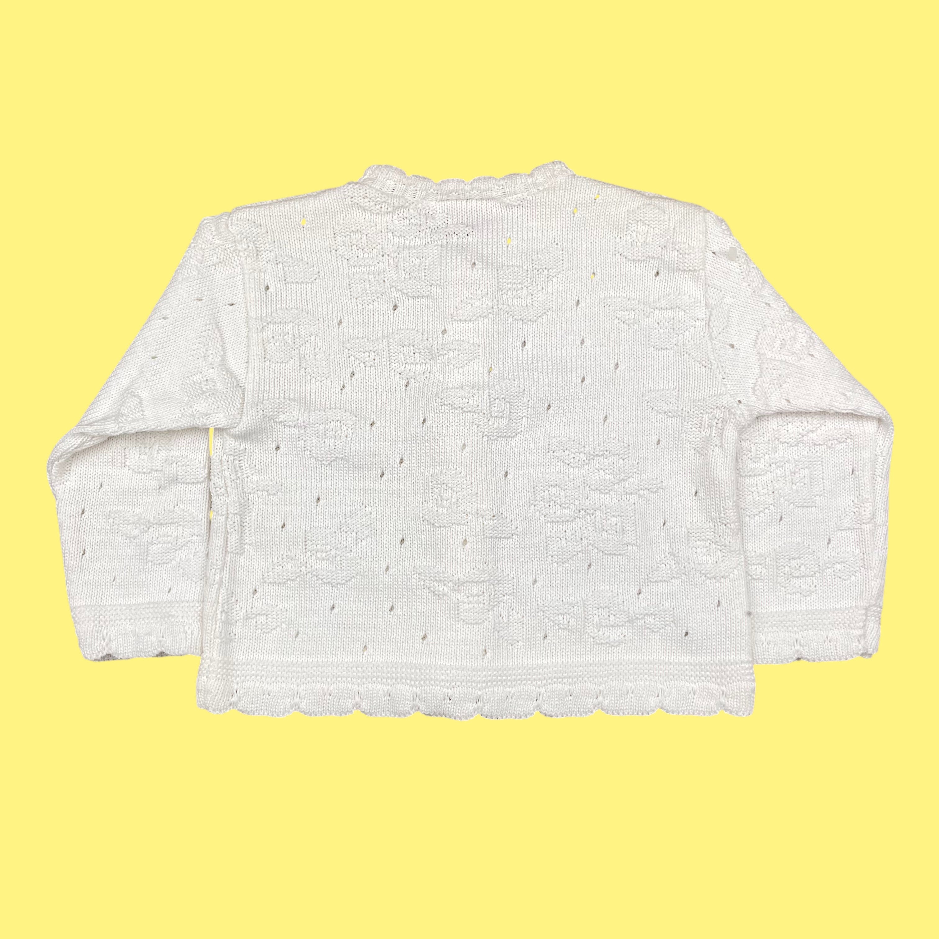 Gilet coton ajouré vintage 3 ans