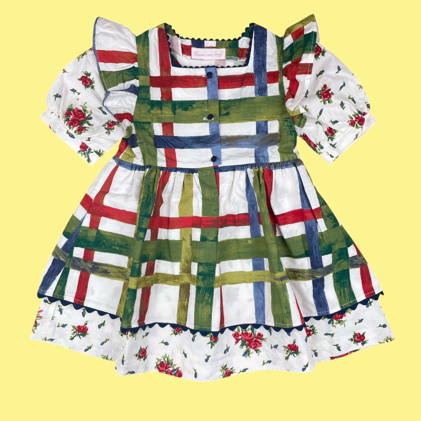 Robe vintage carreaux 18-24 mois