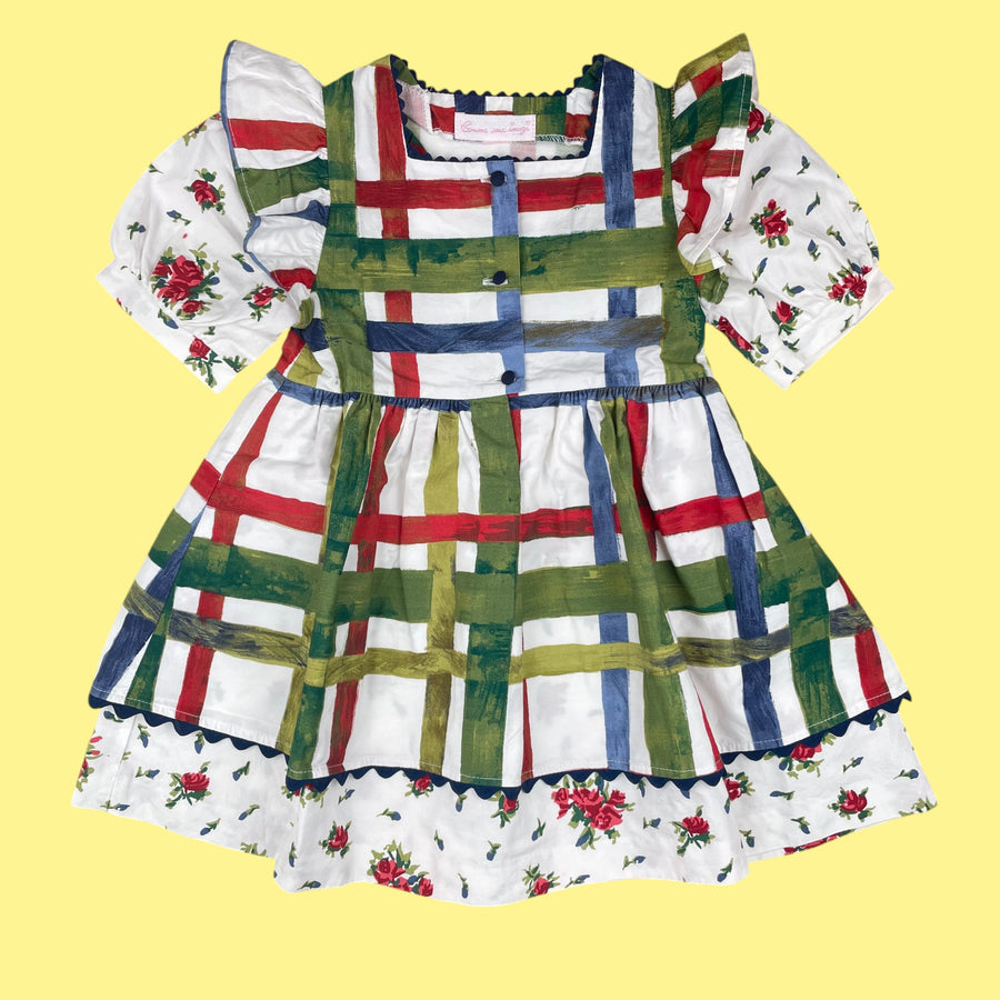 Robe vintage carreaux 18-24 mois