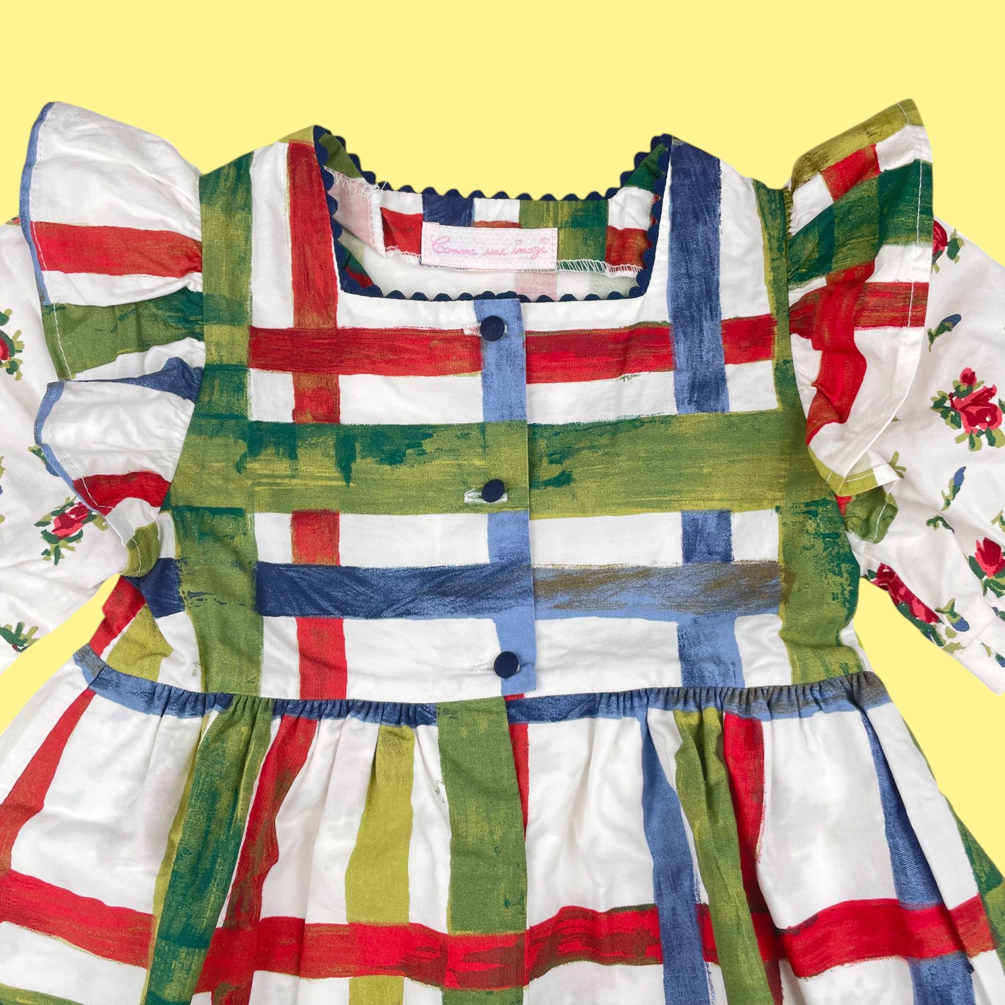 Robe vintage carreaux 18-24 mois