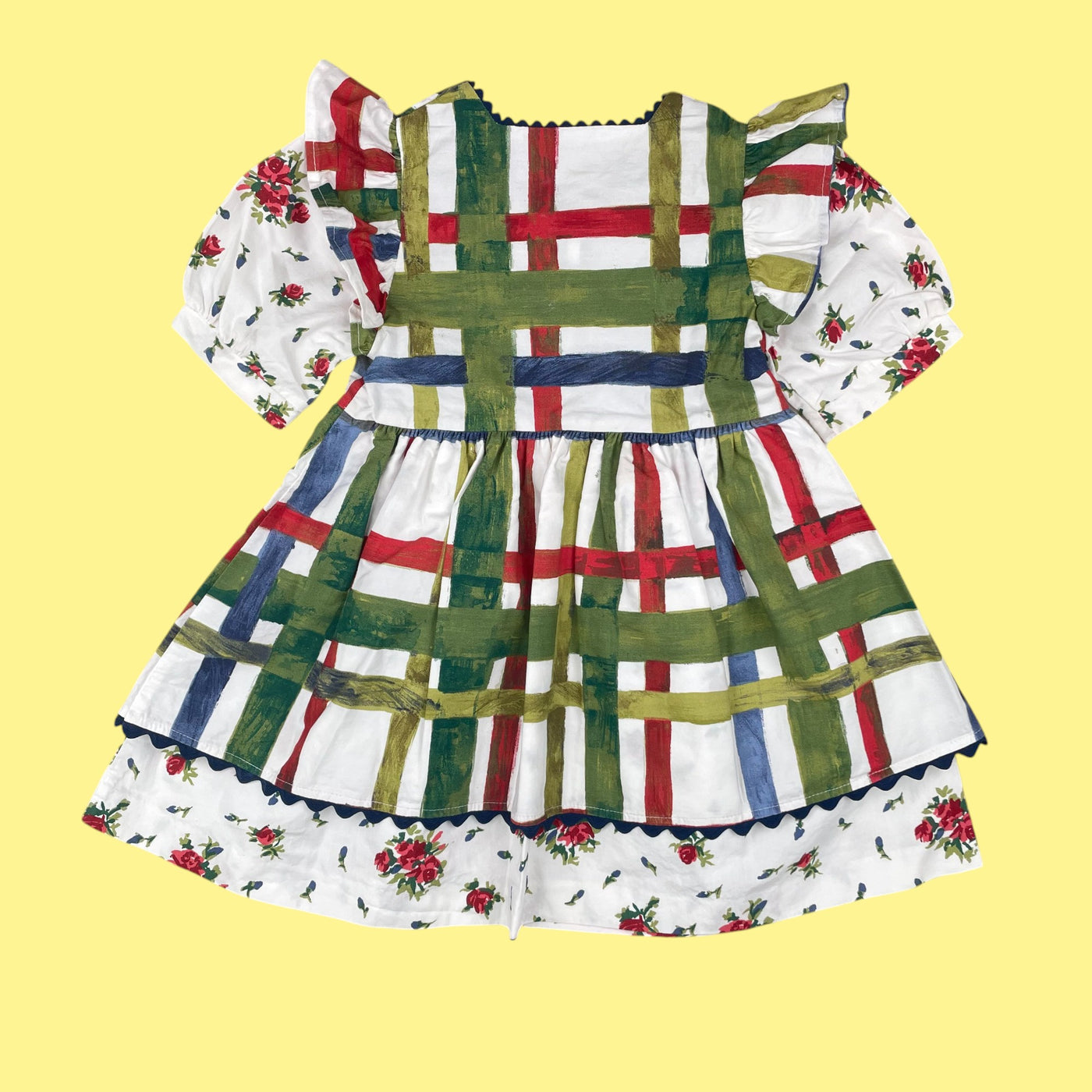 Robe vintage carreaux 18-24 mois