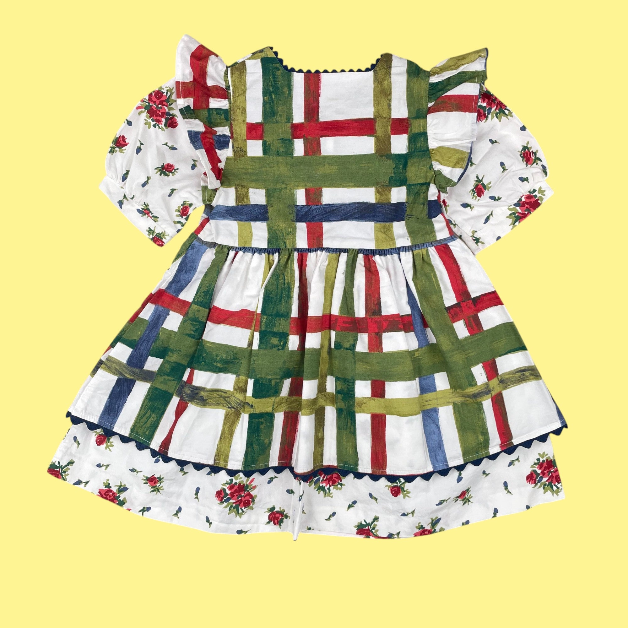 Robe vintage carreaux 18-24 mois