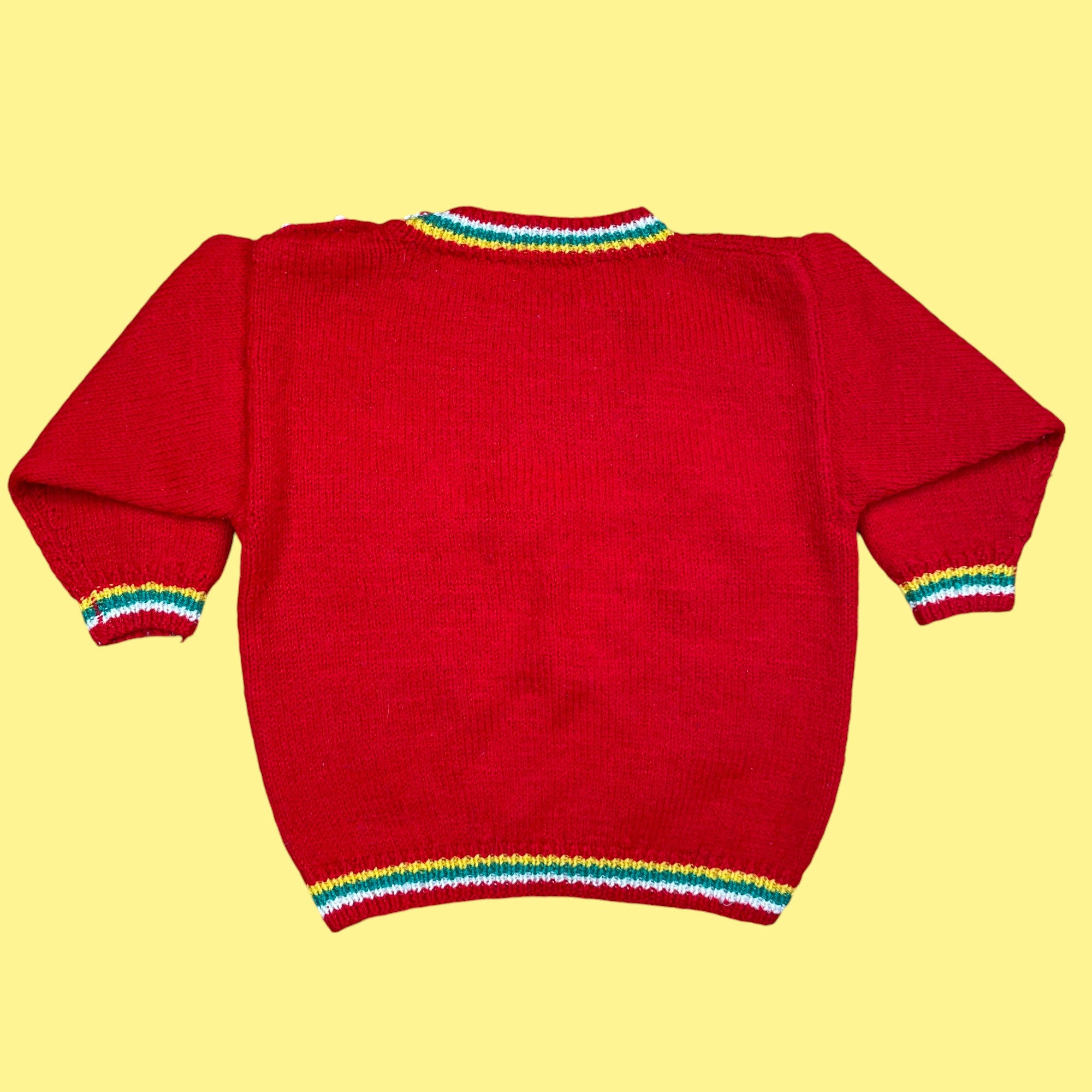 Pull fait main ourson 18 mois