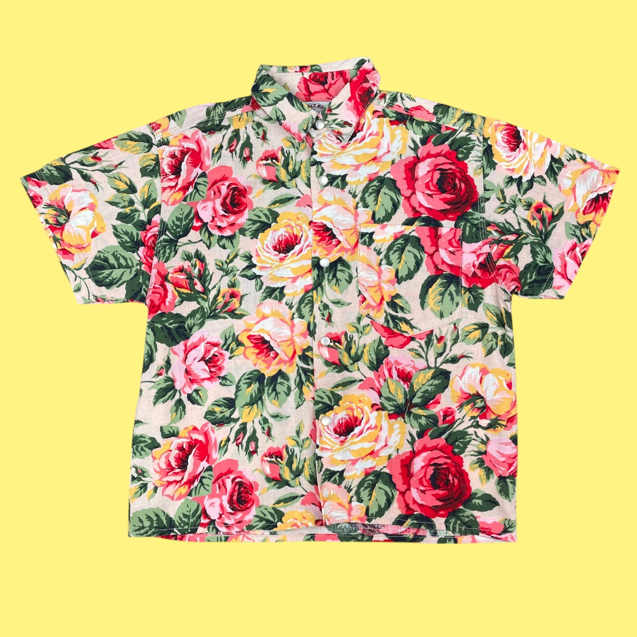 Chemise fleurs vintage 6 ans