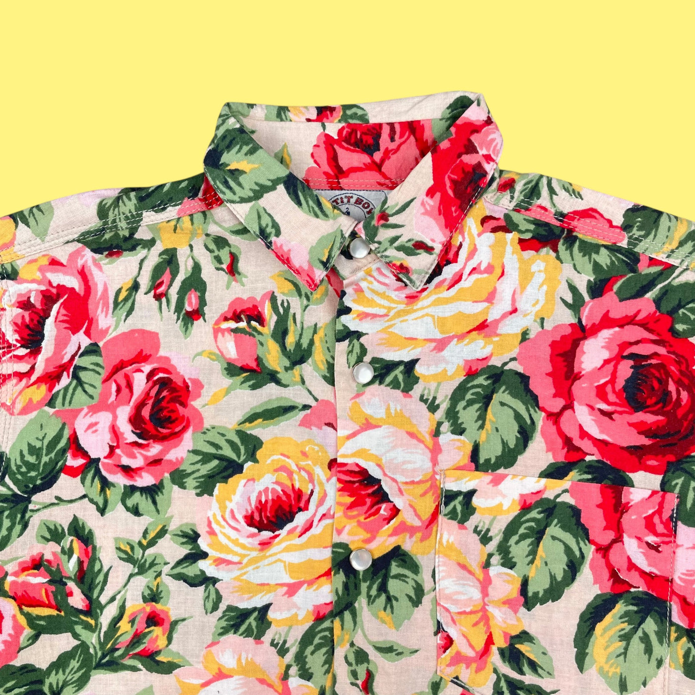 Chemise fleurs vintage 6 ans