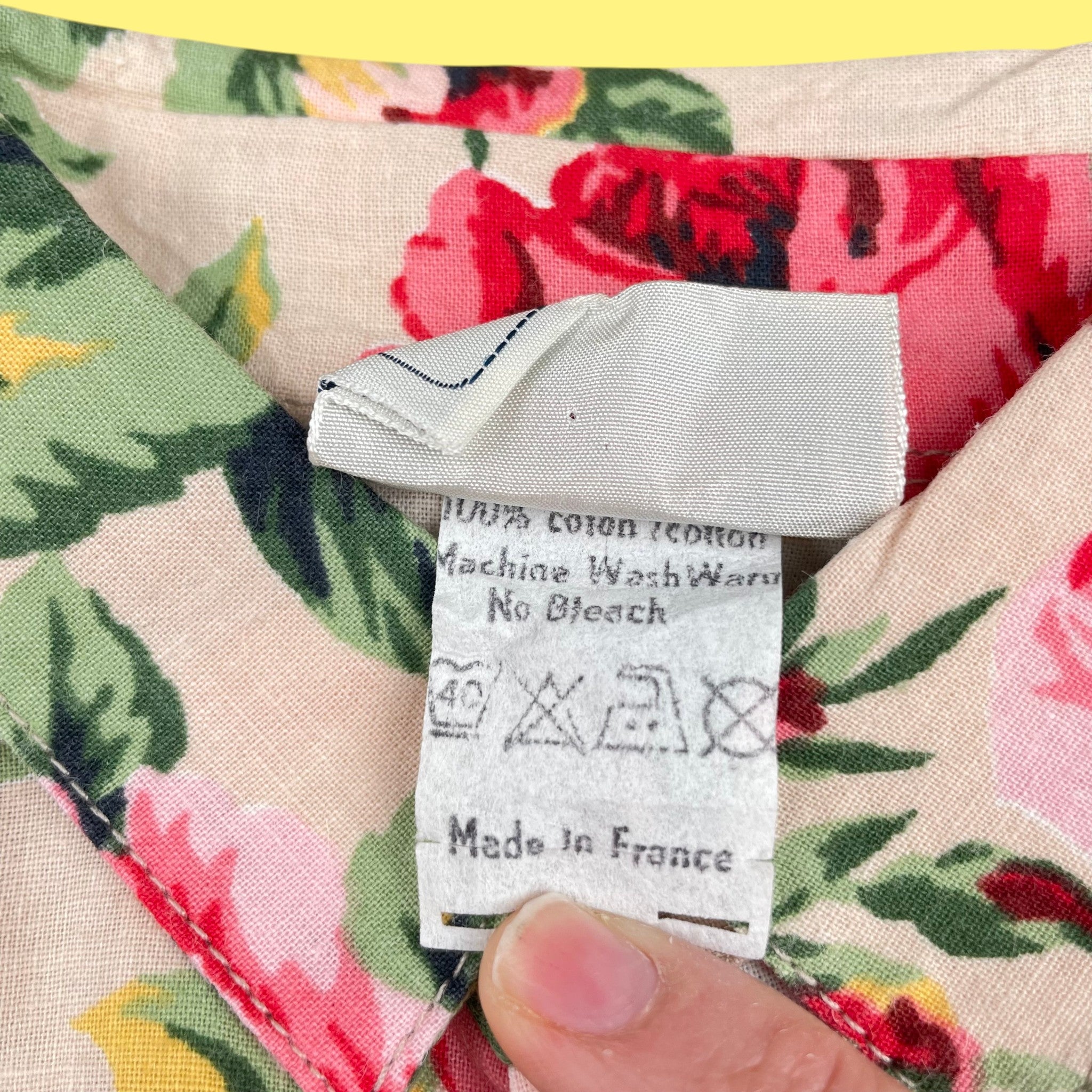 Chemise fleurs vintage 6 ans