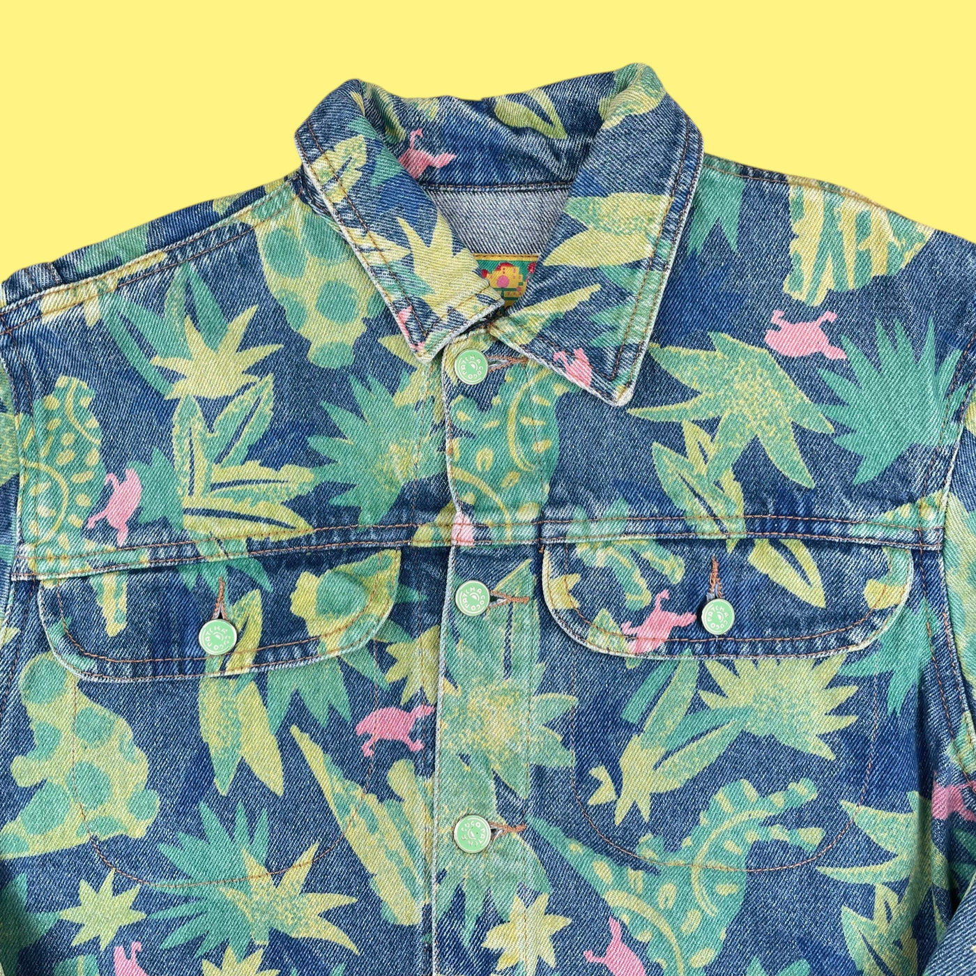 Veste en jean tropicale vintage 7 ans
