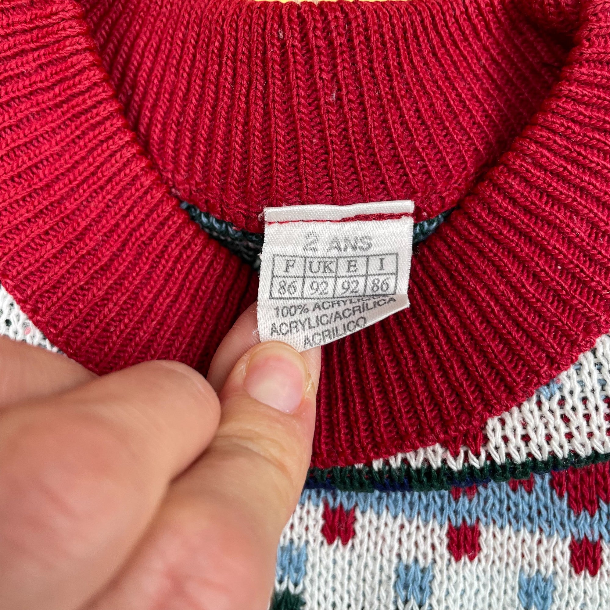 Pull jacquard 2 ans