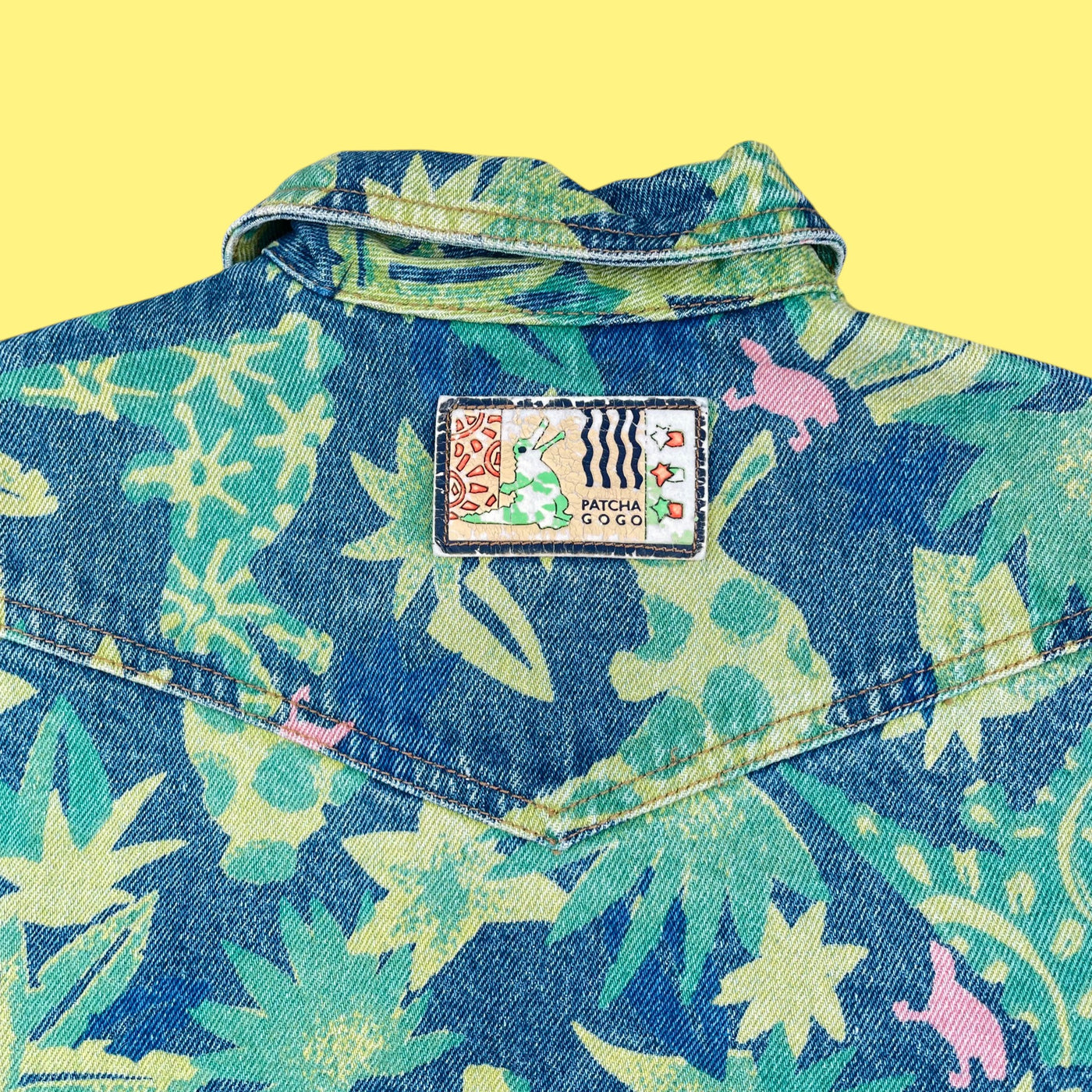 Veste en jean tropicale vintage 7 ans