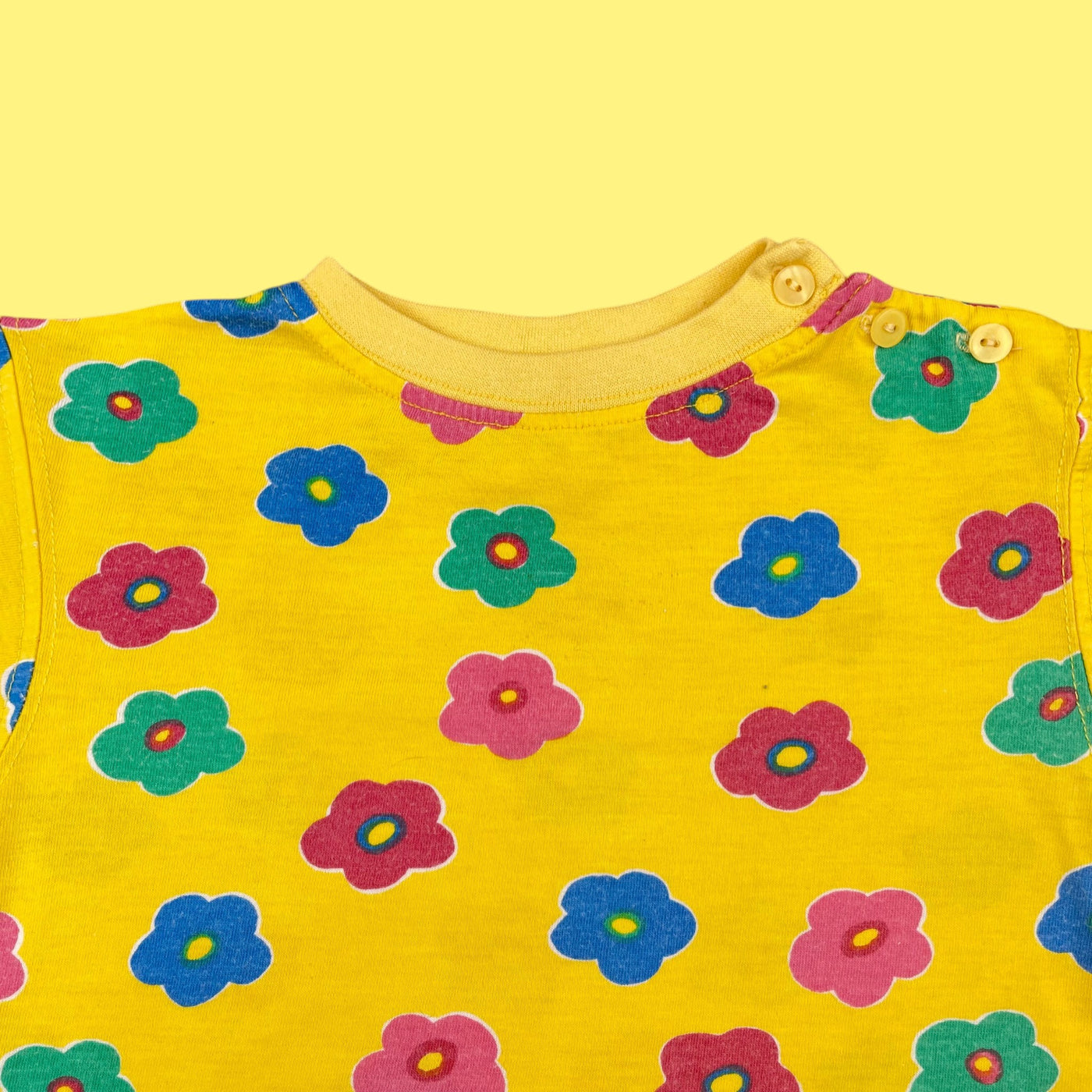 T-shirt fleurs vintage 9 mois