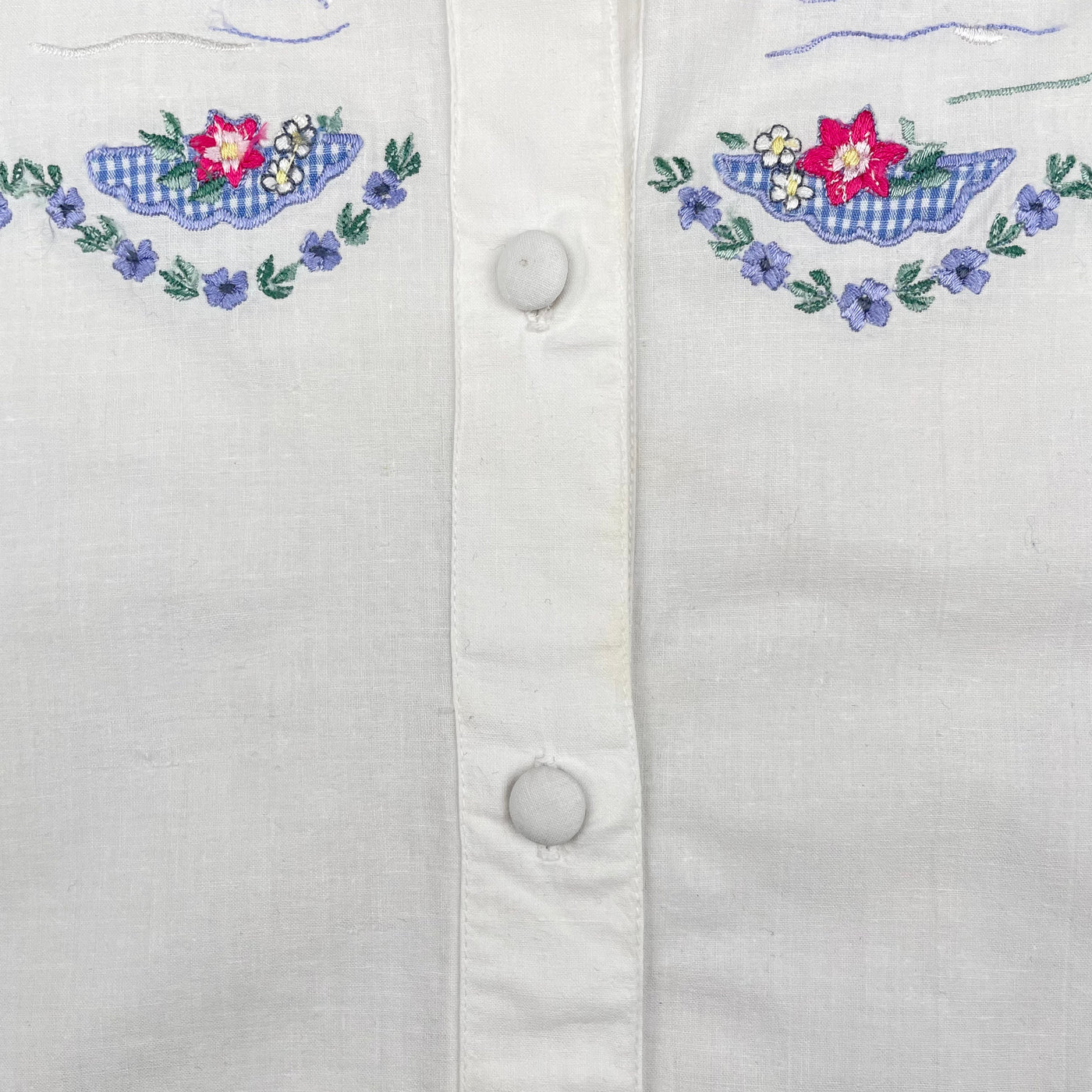 Chemisier brodé vintage 8 ans
