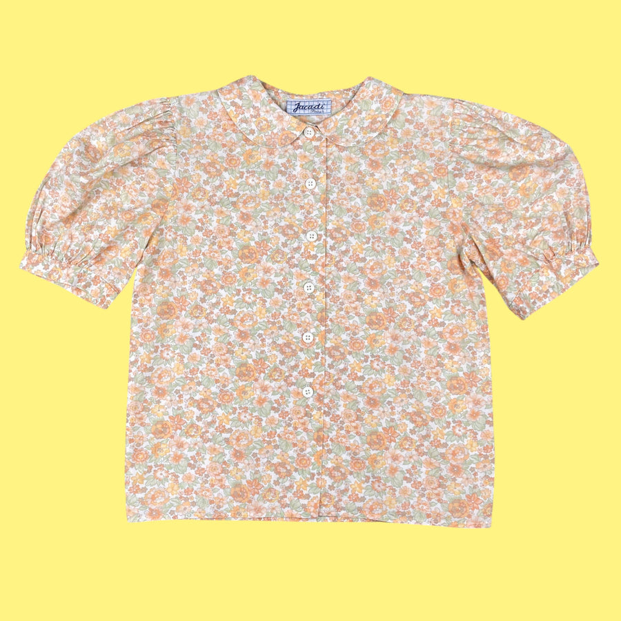 Chemisier fleuri Jacadi vintage 6 ans