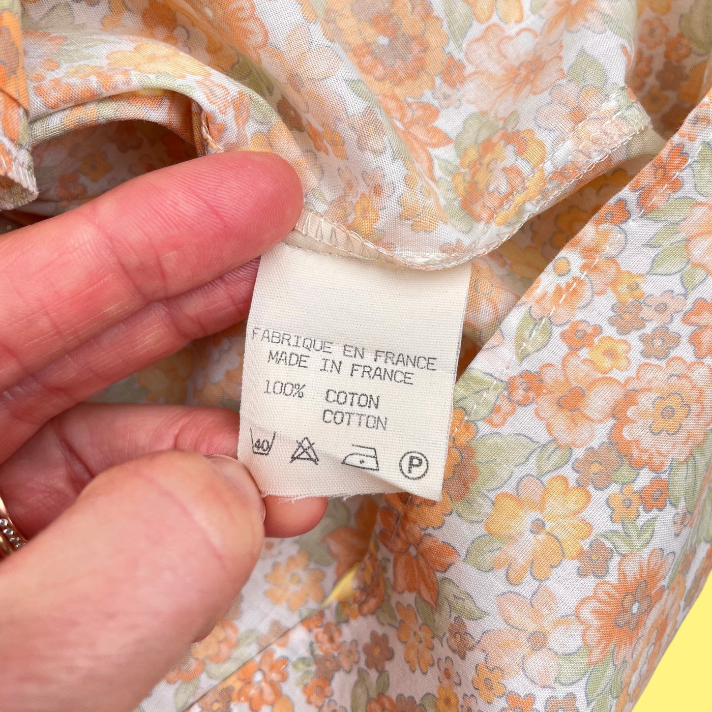 Chemisier fleuri Jacadi vintage 6 ans