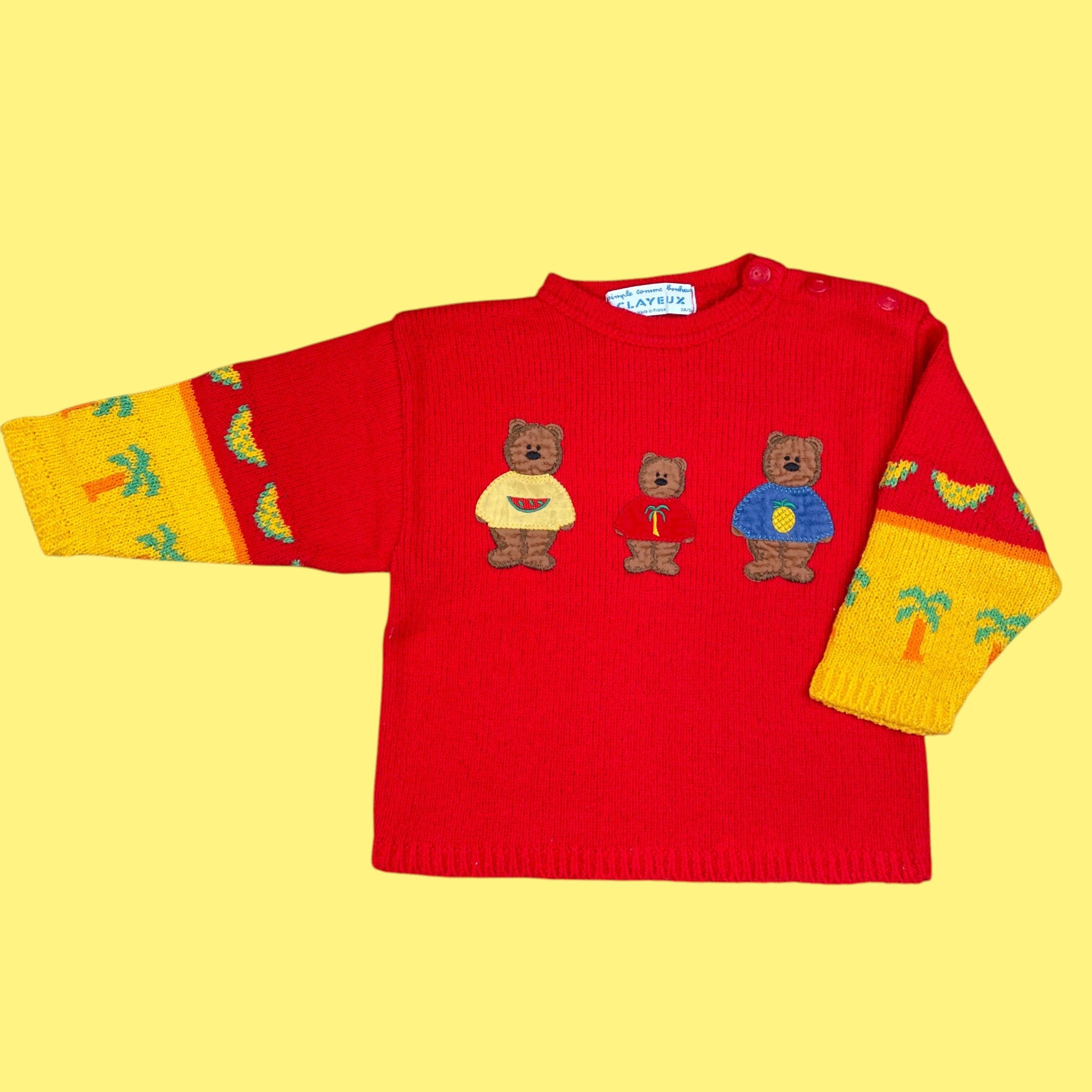 Pull ours vintage 3 ans