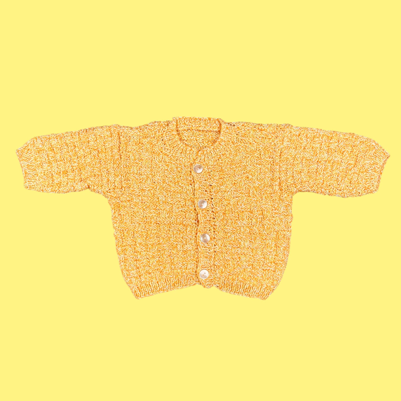 Gilet fait main coton 3 et 6 mois