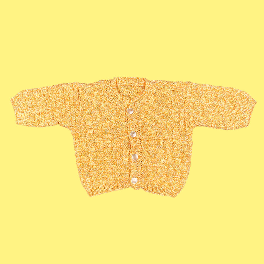 Gilet fait main coton 3 et 6 mois