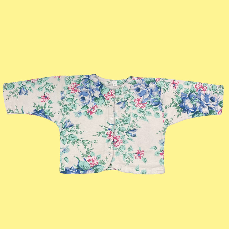 Gilet fleurs 6-9 mois