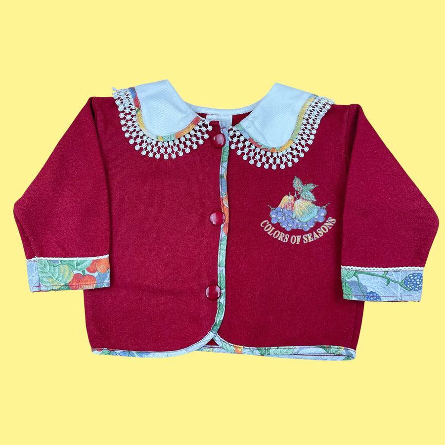Gilet fleuri 12-18 mois