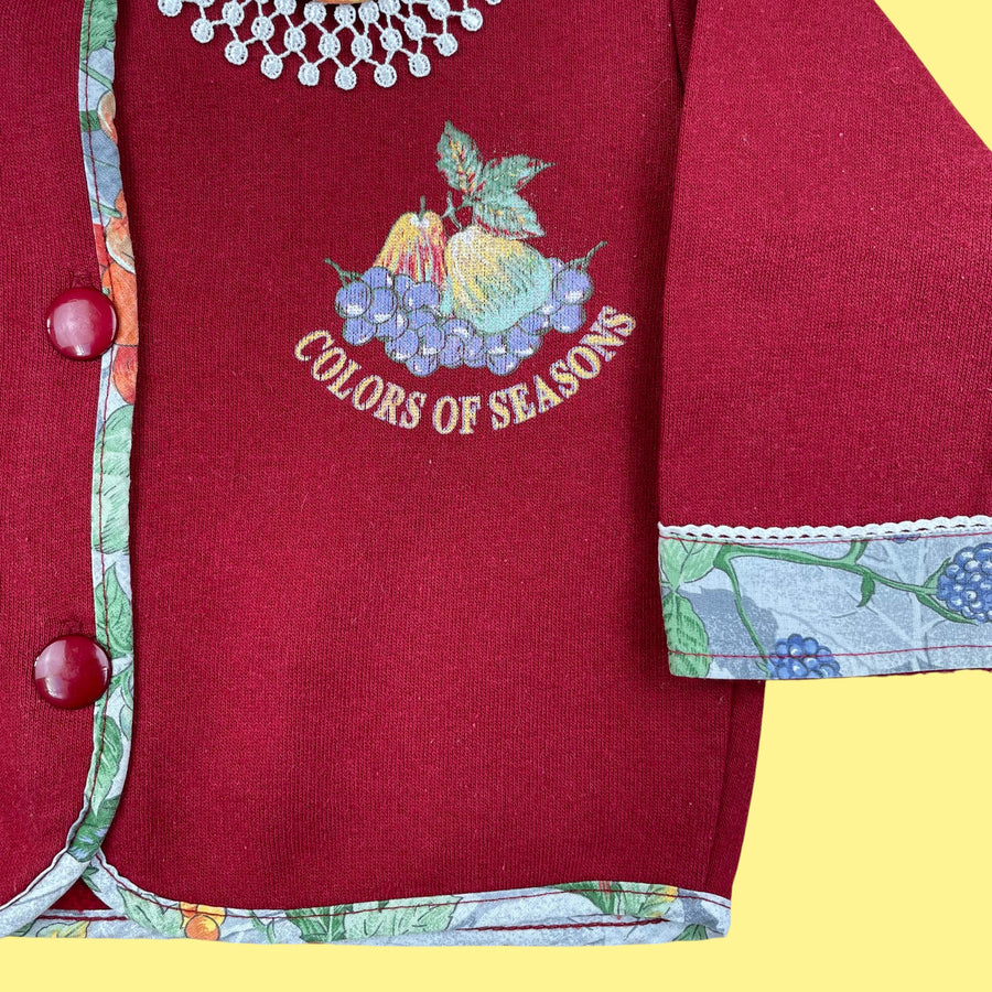 Gilet fleuri 12-18 mois
