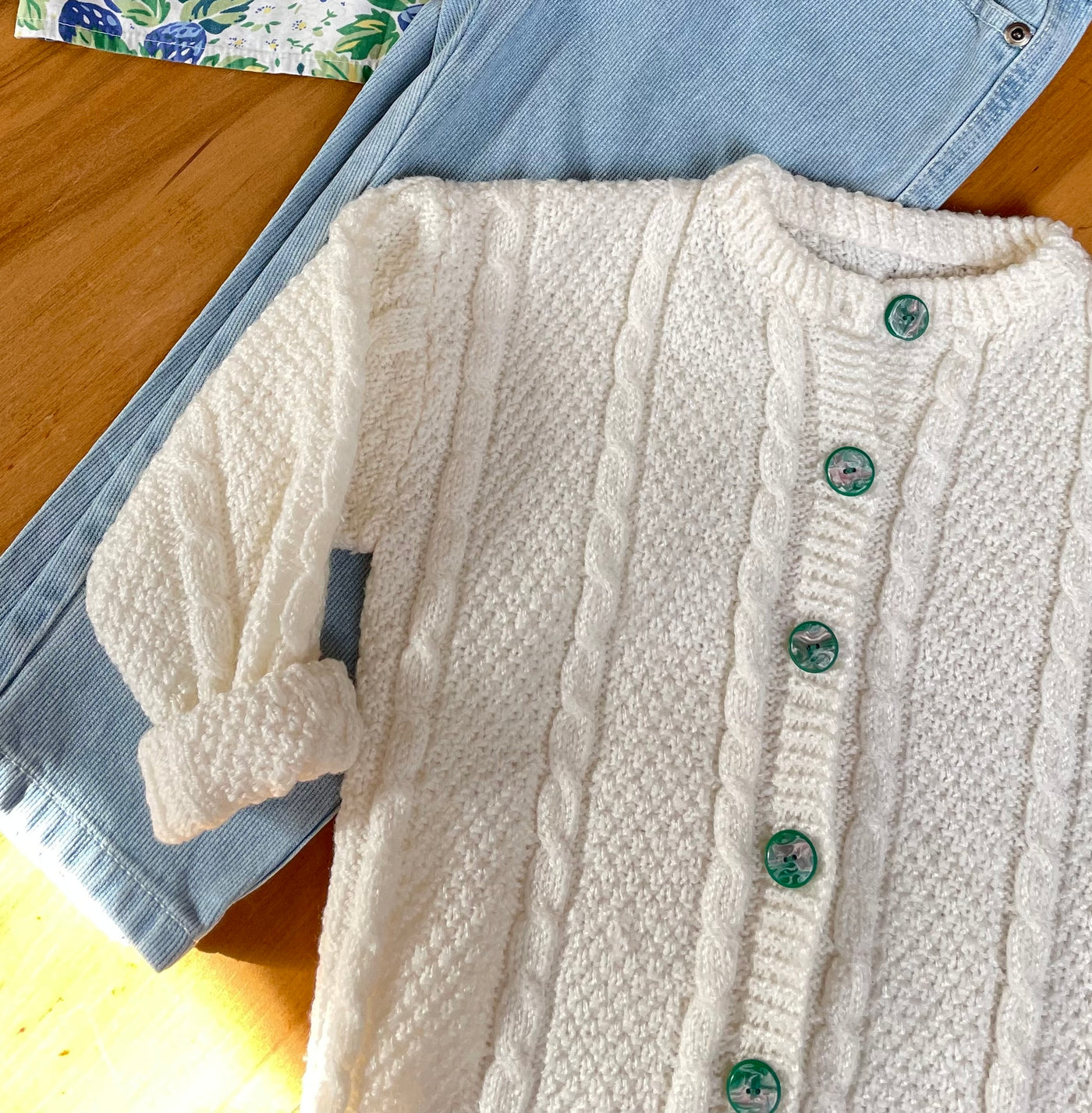 Gilet vintage fait main 4 ans