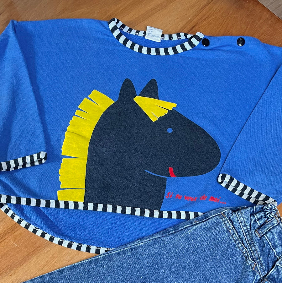 Sweat vintage 80's 7 ans