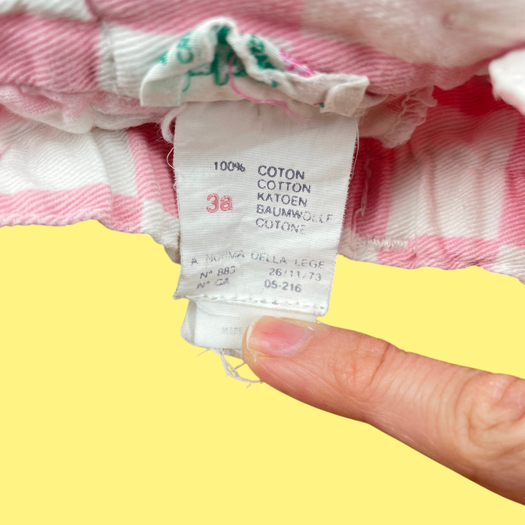 Pantalon vintage damier 3 ans