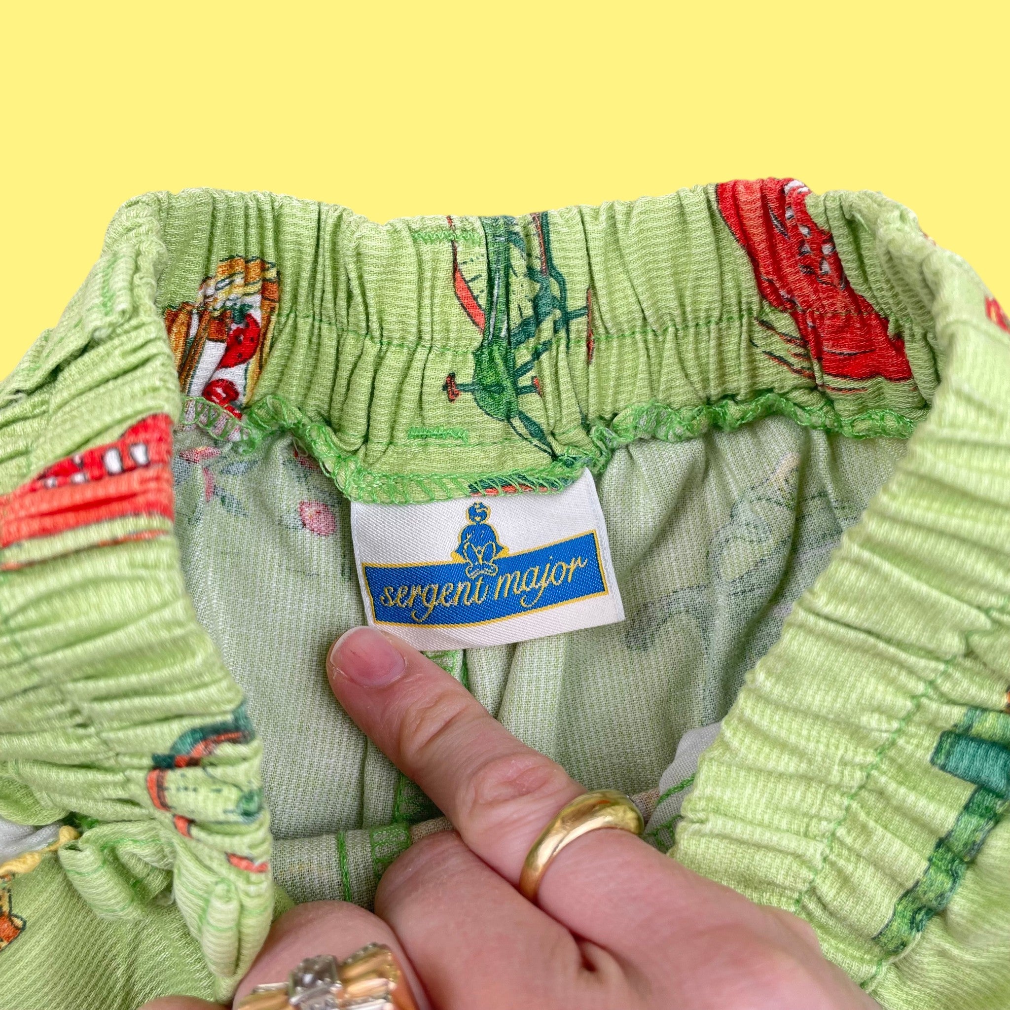 Pantacourt Sergent Major jardin vintage 4 ans