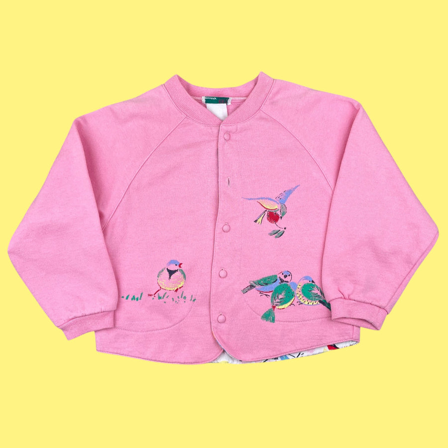 Gilet vintage oiseaux 5 ans