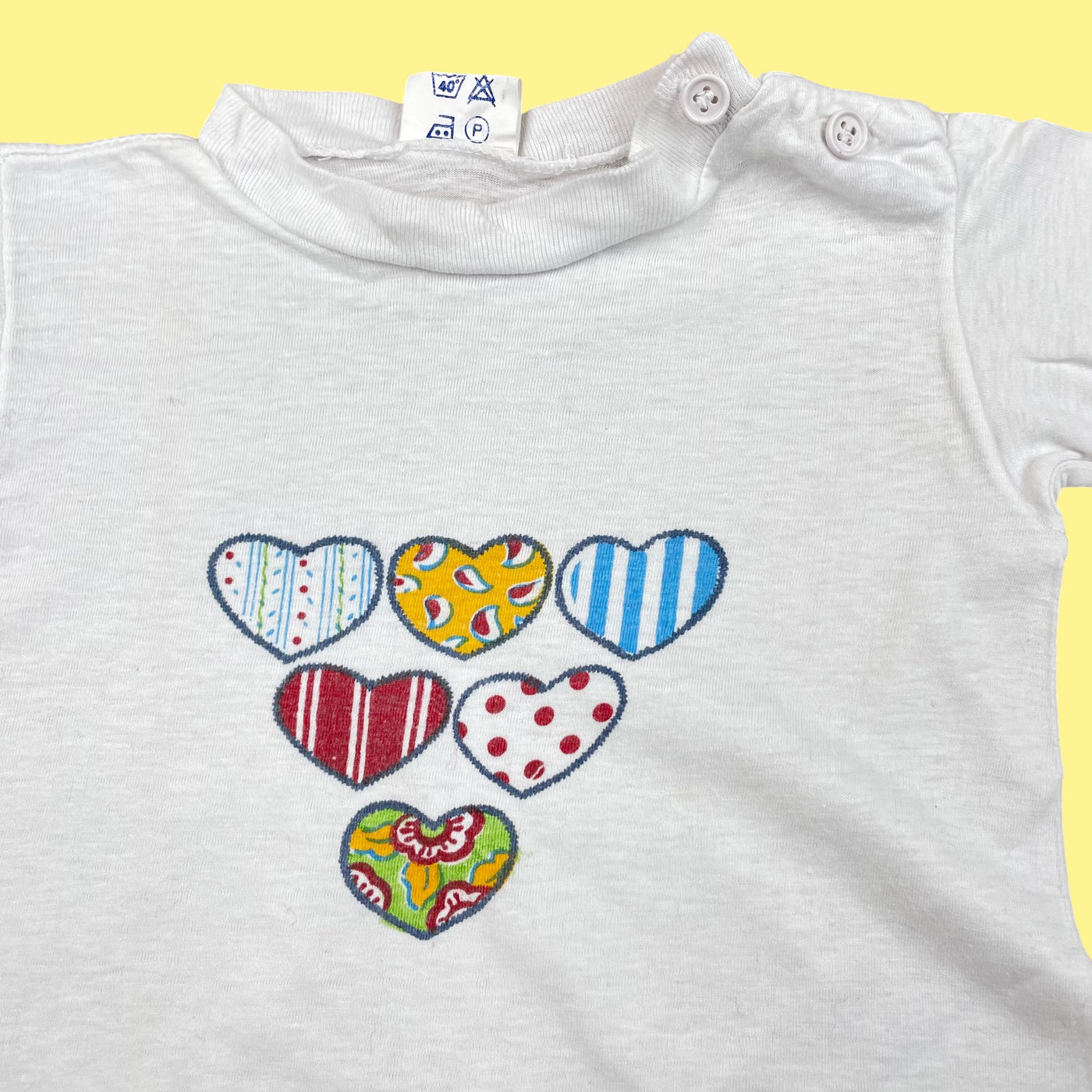 T-shirt coeurs 12 mois