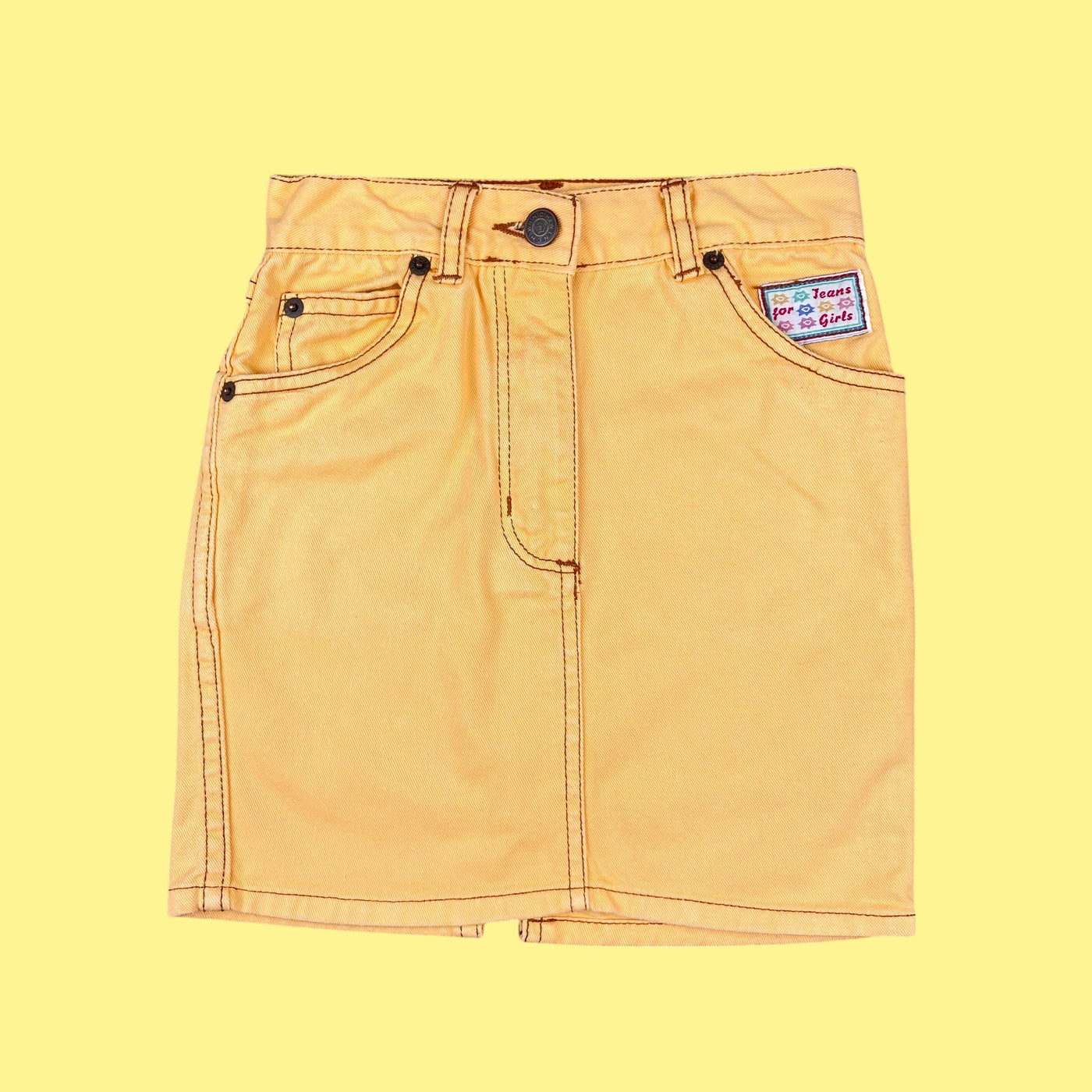Jupe jaune vintage 7 ans