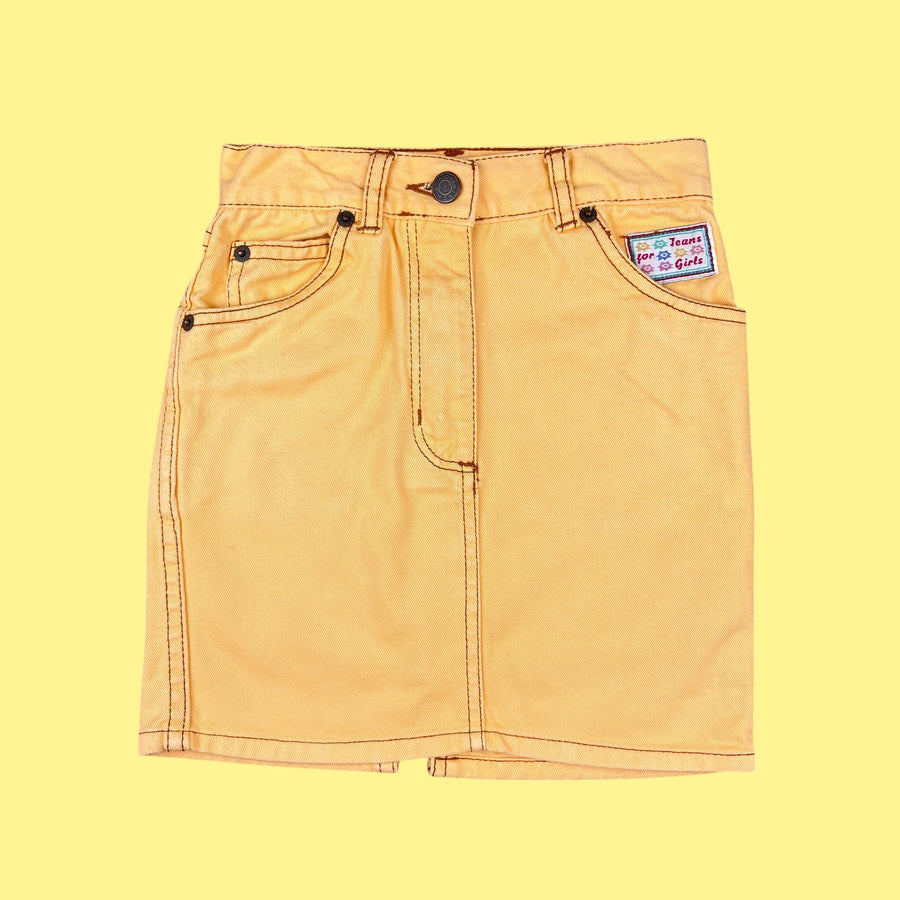 Jupe jaune vintage 7 ans