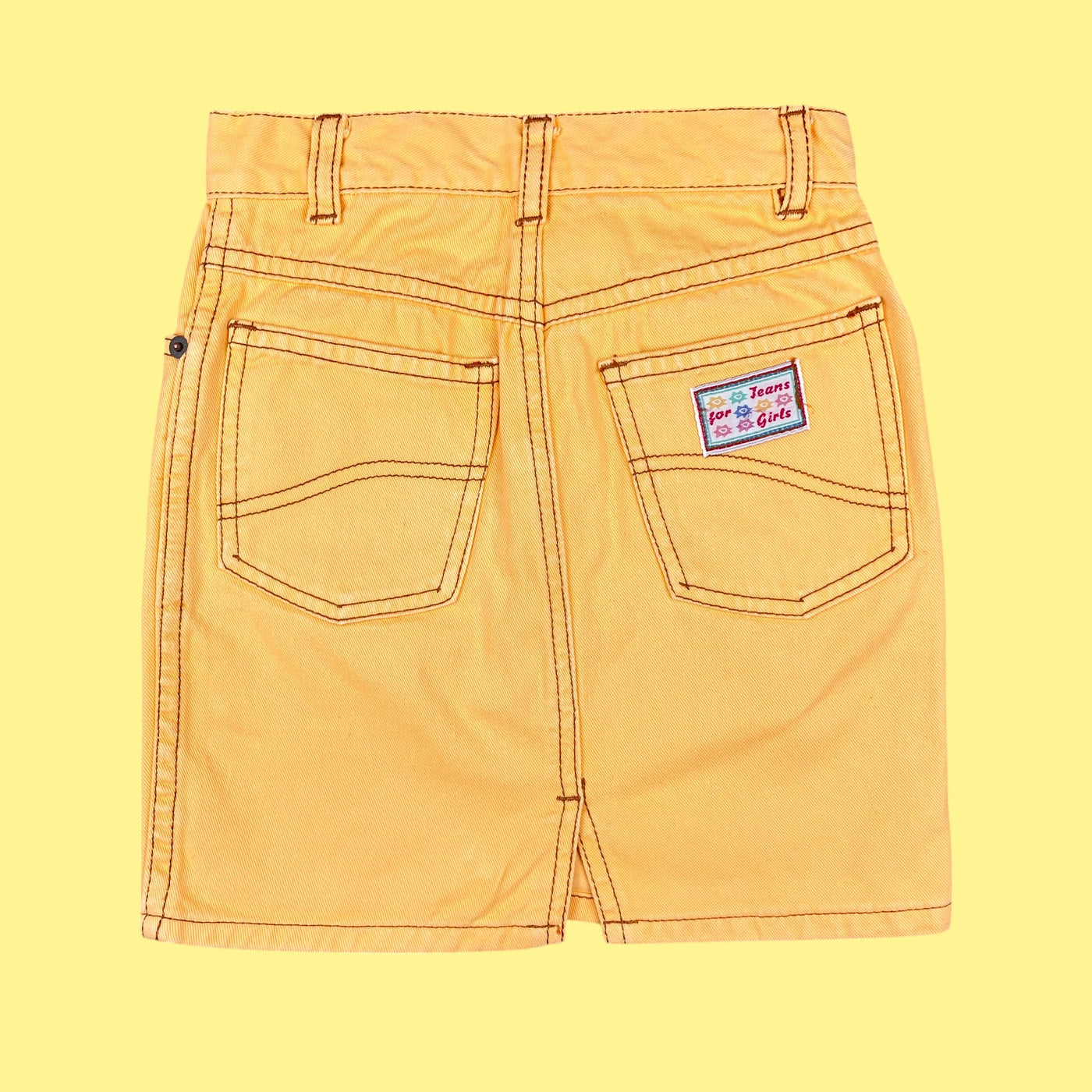 Jupe jaune vintage 7 ans