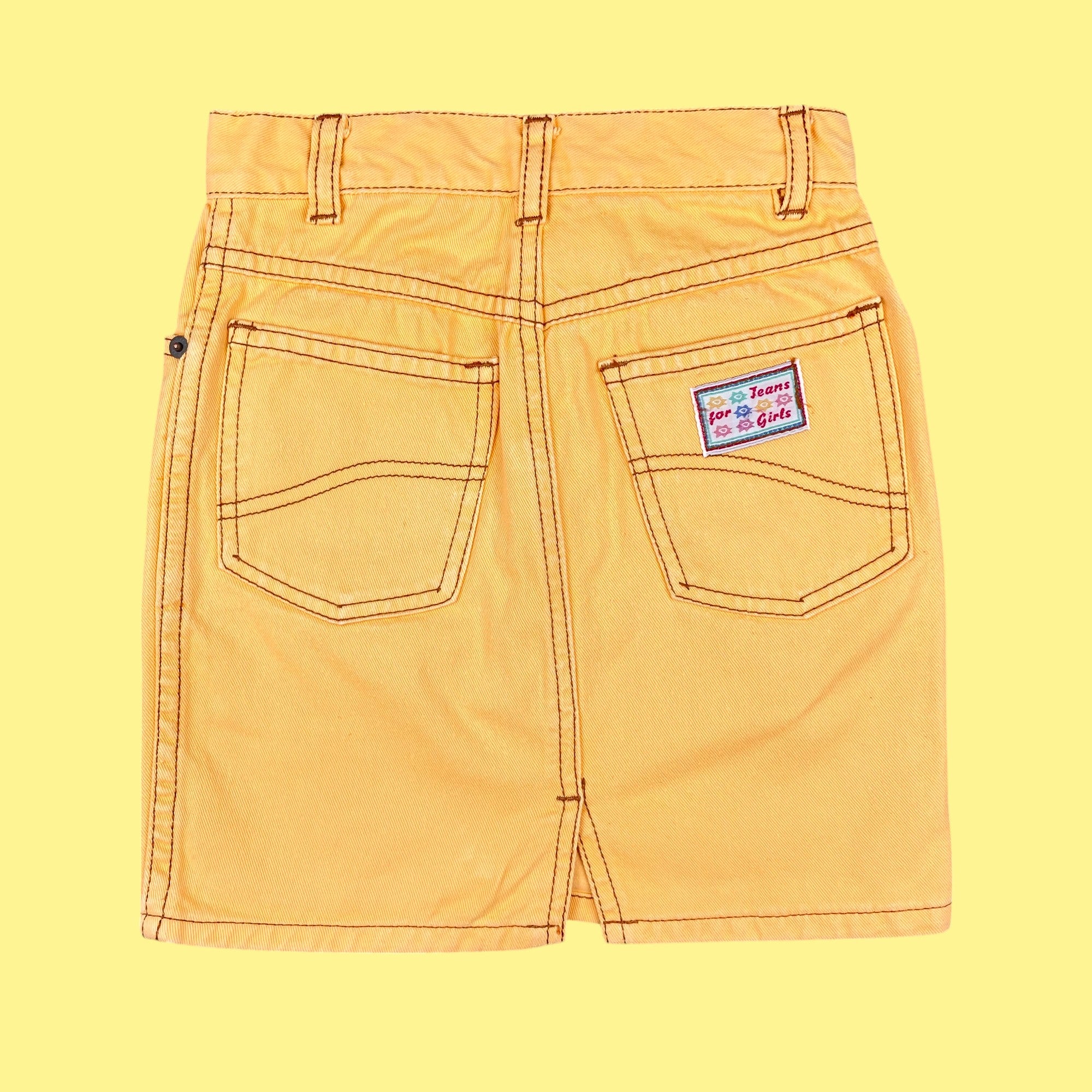 Jupe jaune vintage 7 ans