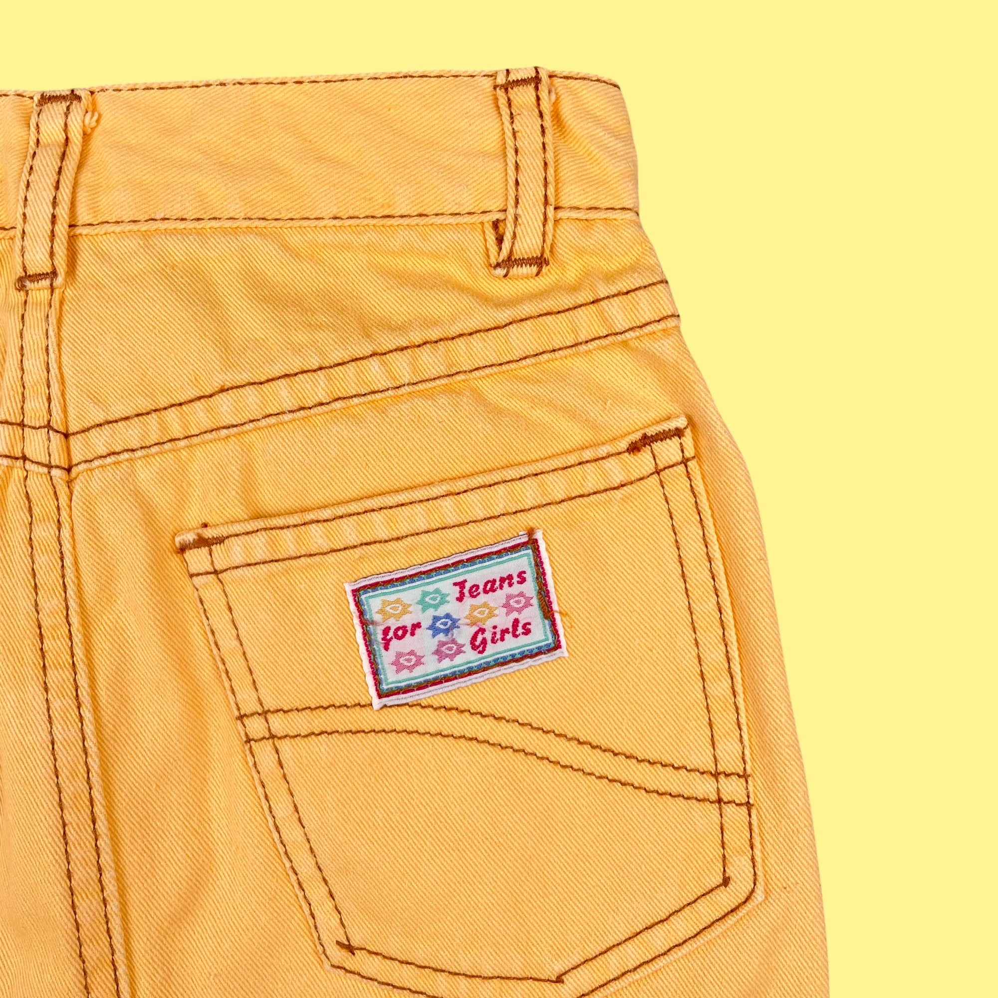 Jupe jaune vintage 7 ans