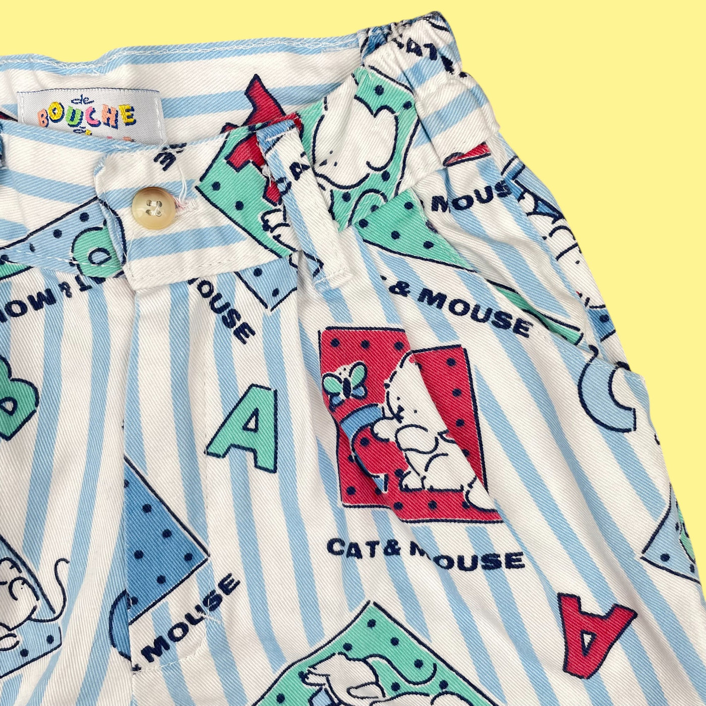 Short rayures pastel 12 mois
