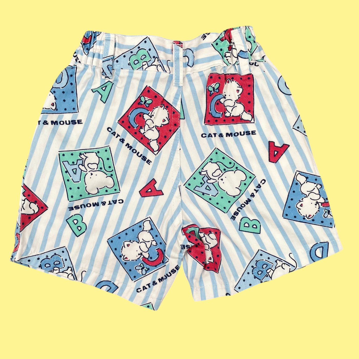 Short rayures pastel 12 mois